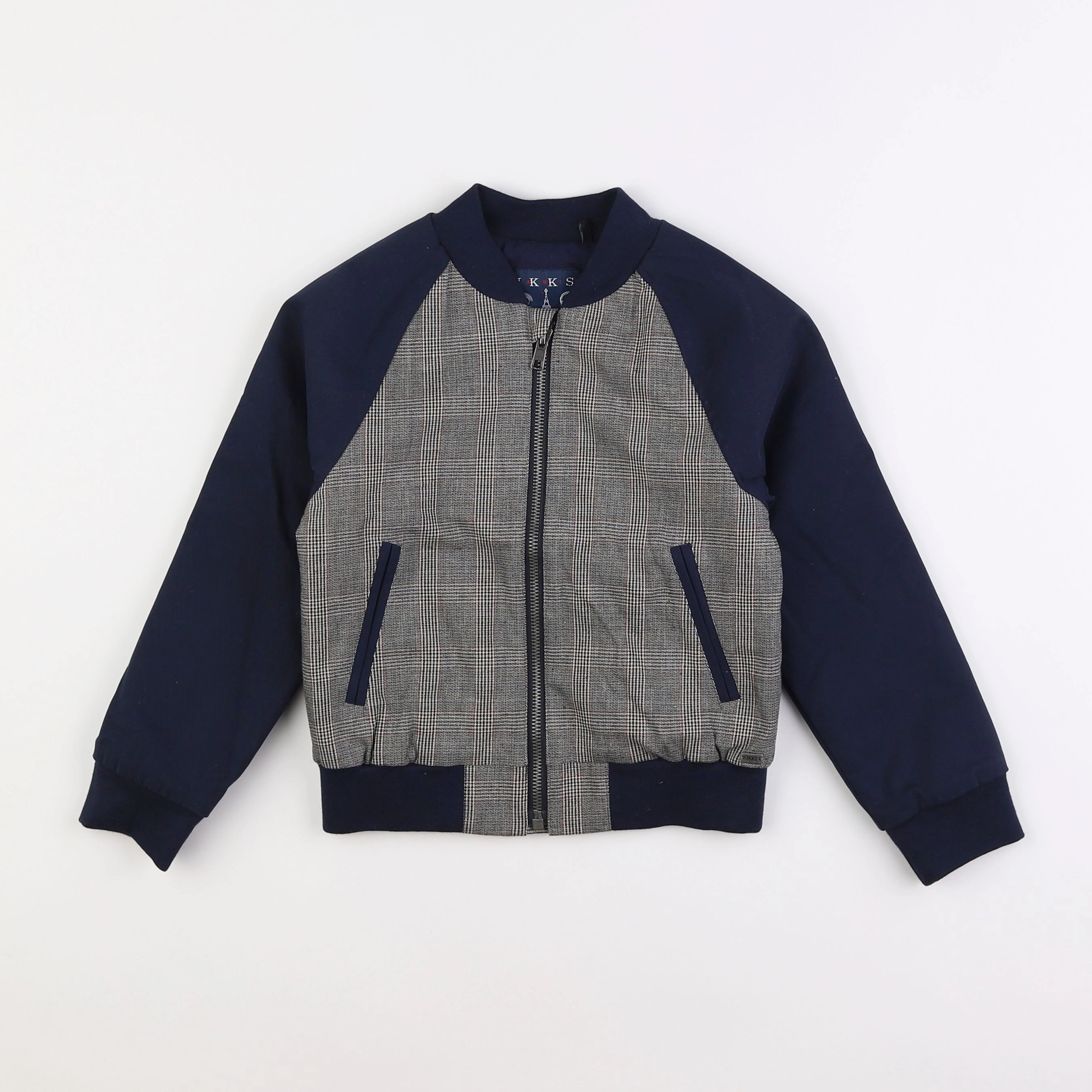 IKKS - veste imprimé au dos bleu, gris - 5 ans