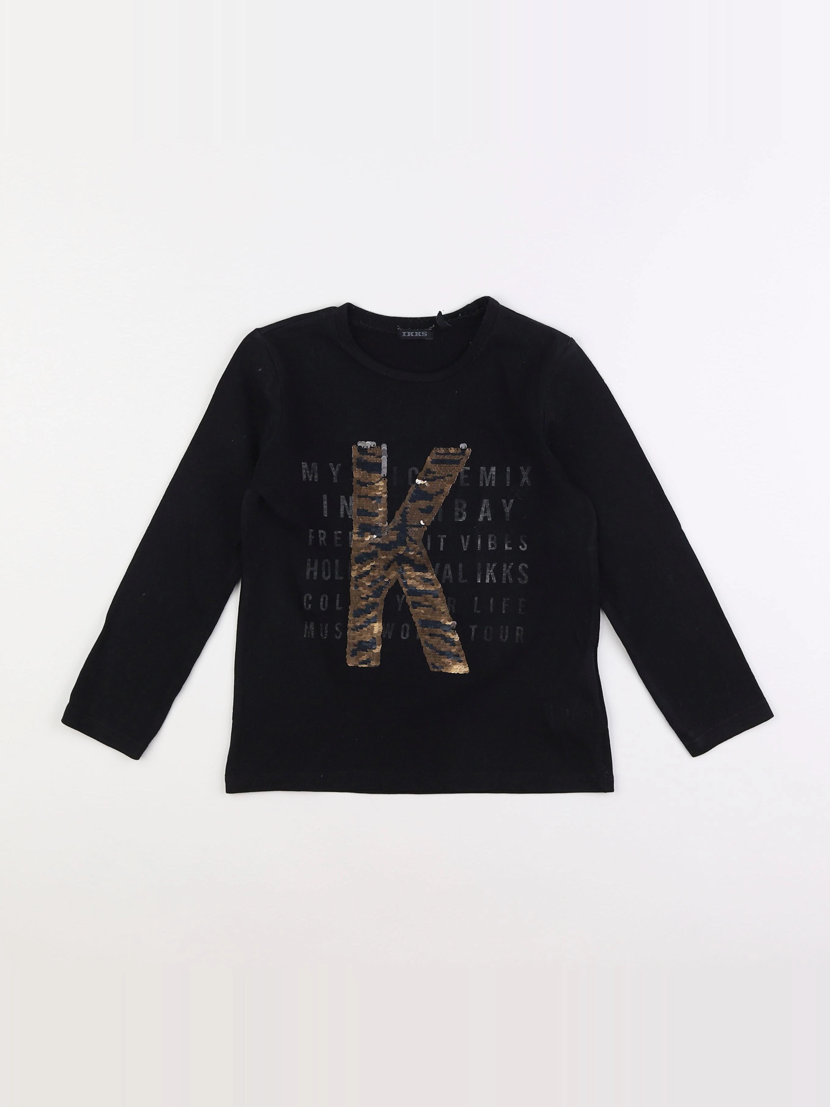 IKKS - tee-shirt noir - 5 ans