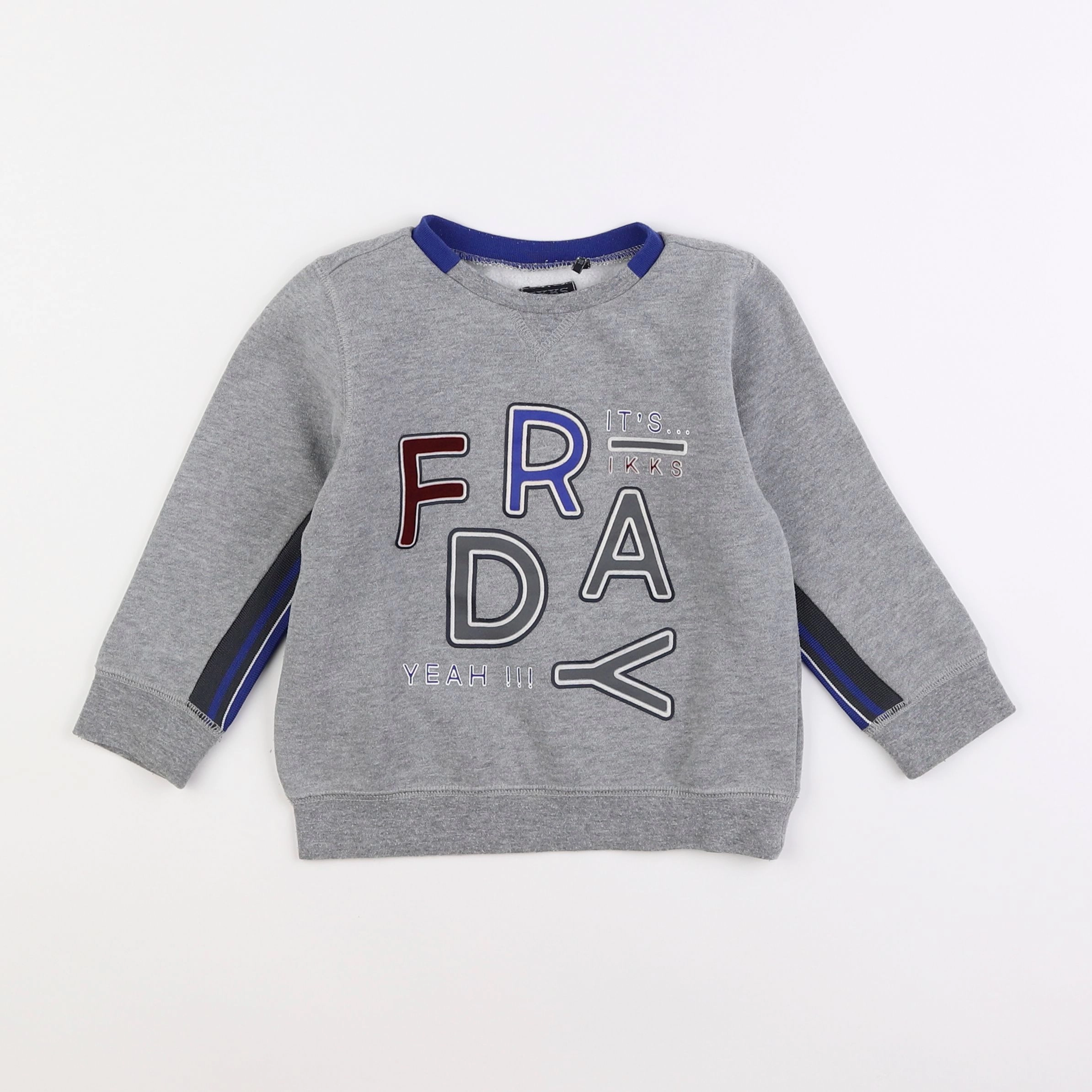 IKKS - sweat gris - 3 ans