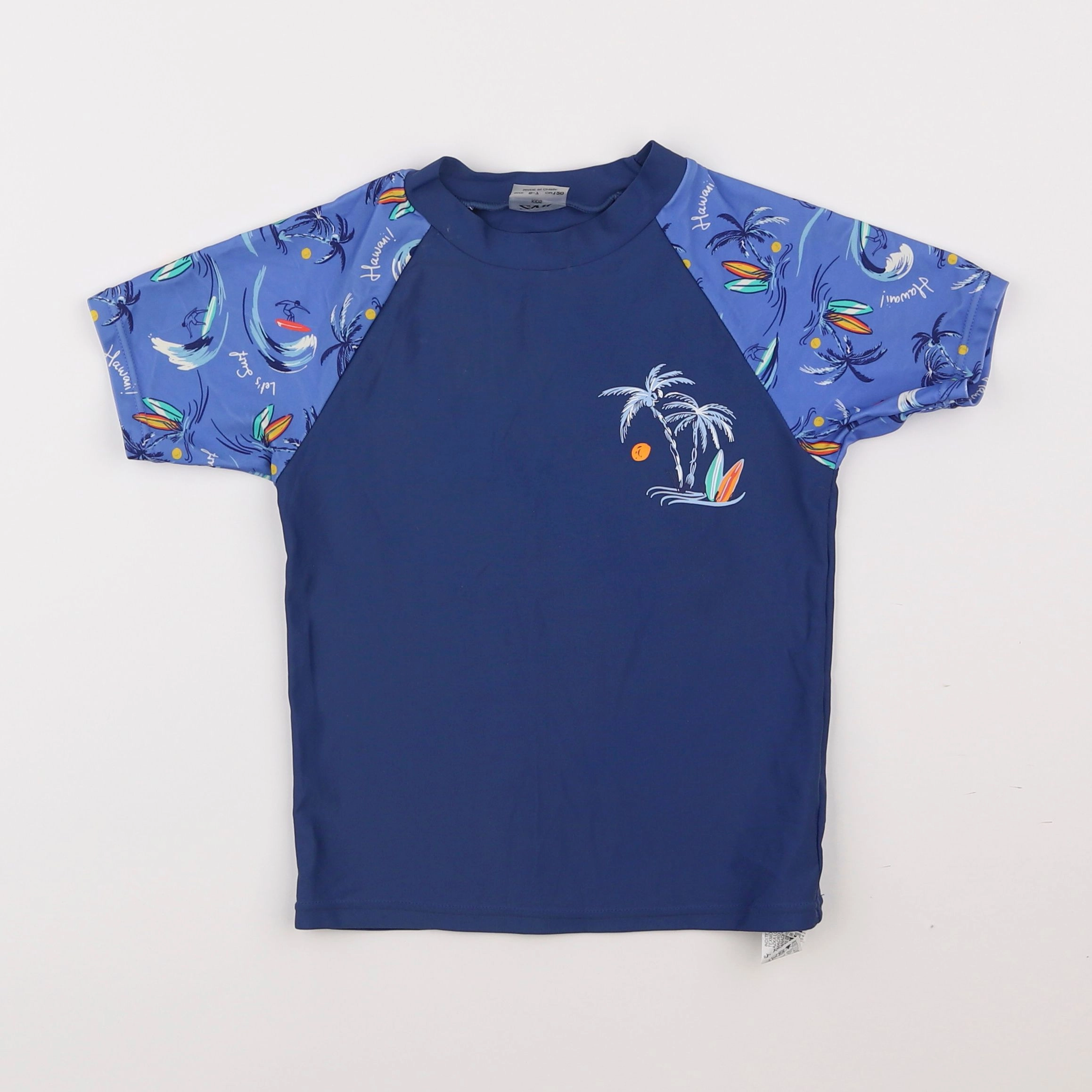 Zara - tee-shirt de bain bleu - 6/7 ans