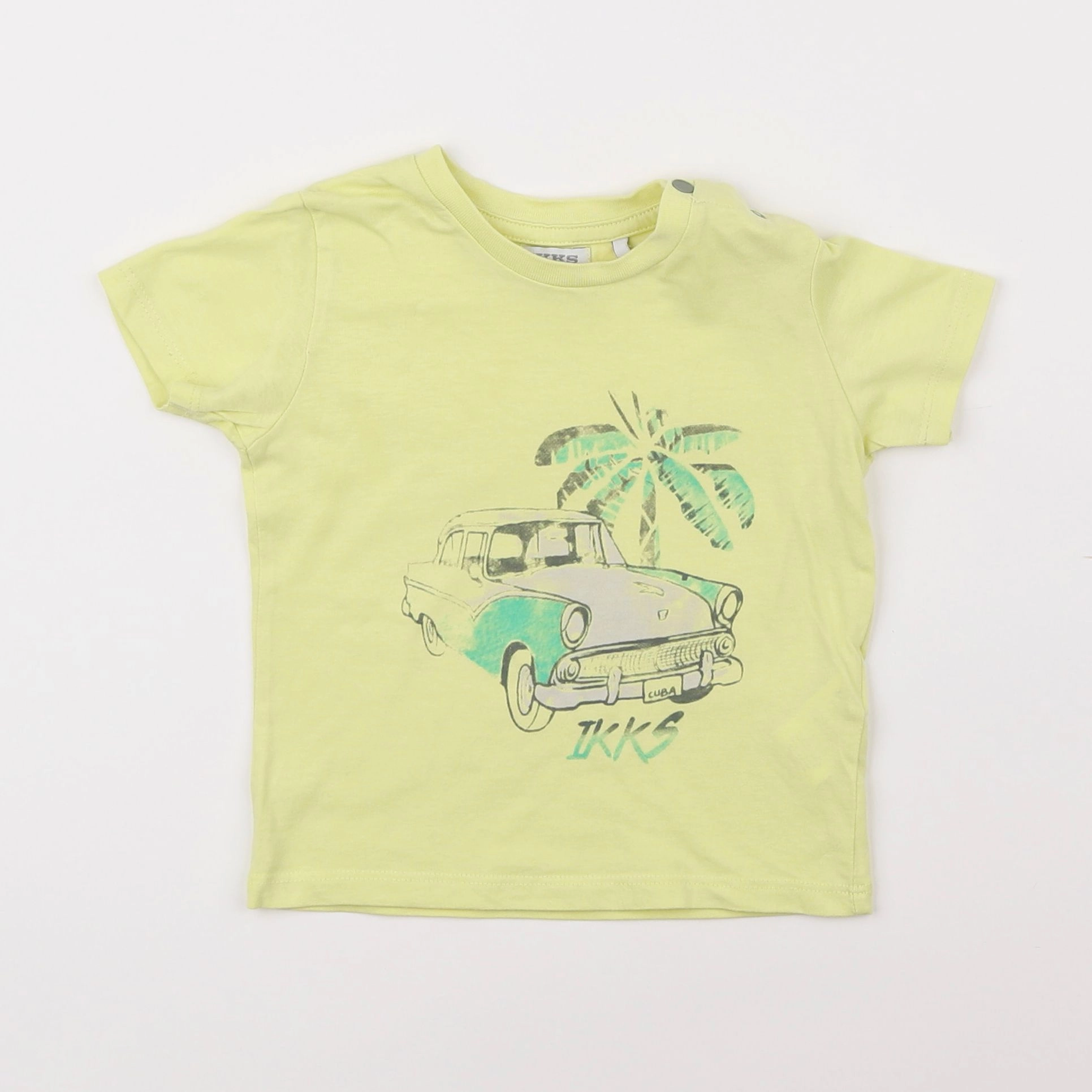 IKKS - tee-shirt jaune - 12 mois