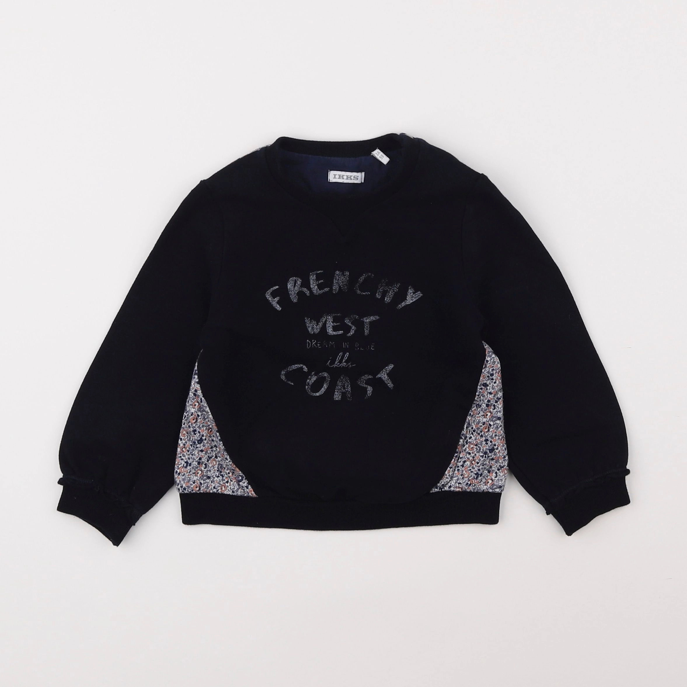 IKKS - sweat bleu - 3 ans