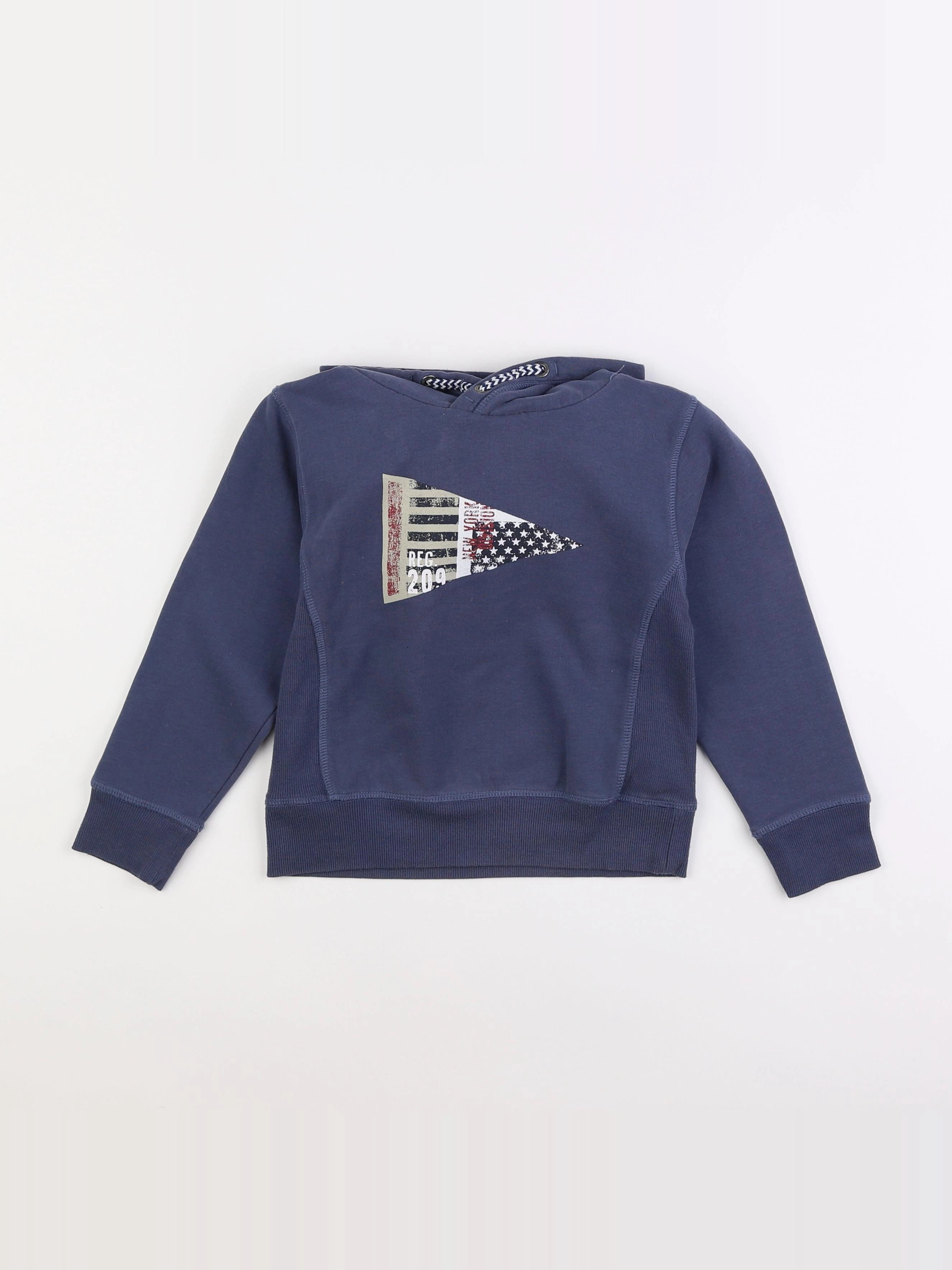 Tape à l'oeil - sweat bleu - 5 ans