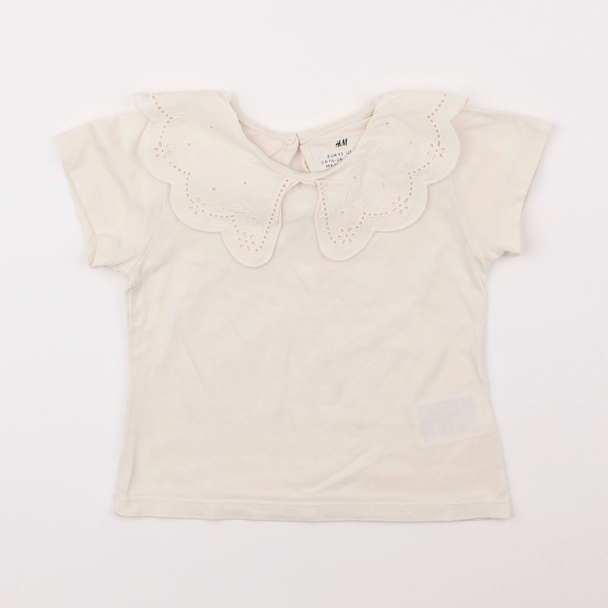 H&M - tee-shirt blanc - 18 mois à 2 ans