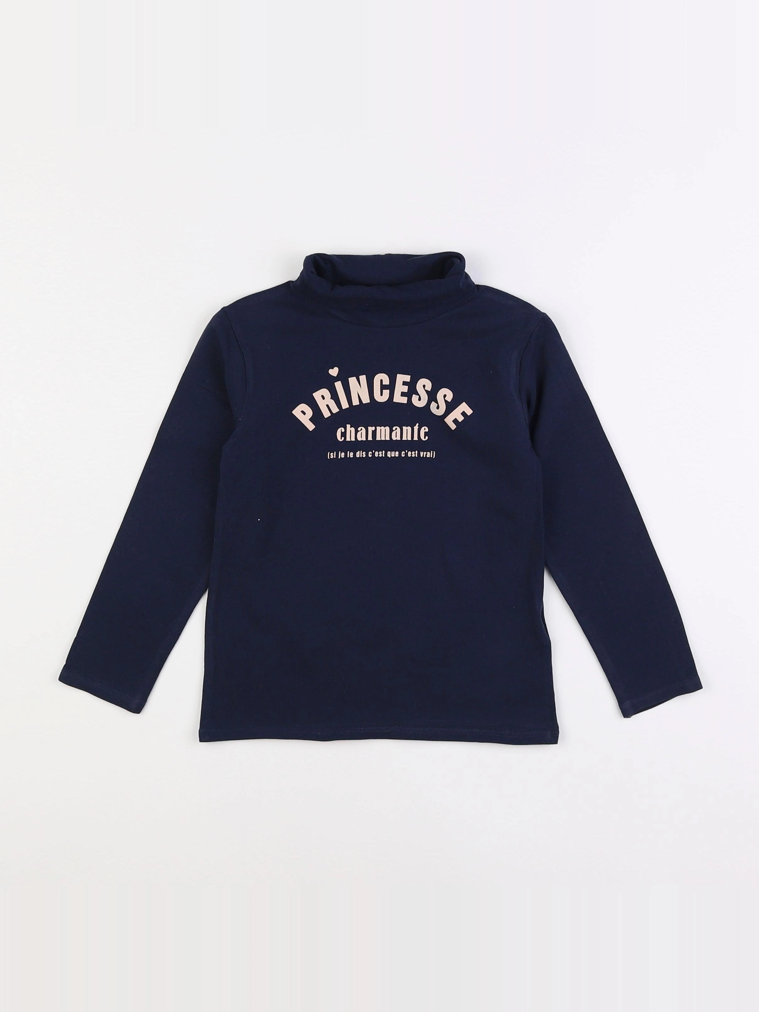 Vertbaudet - sous-pull bleu - 5 ans