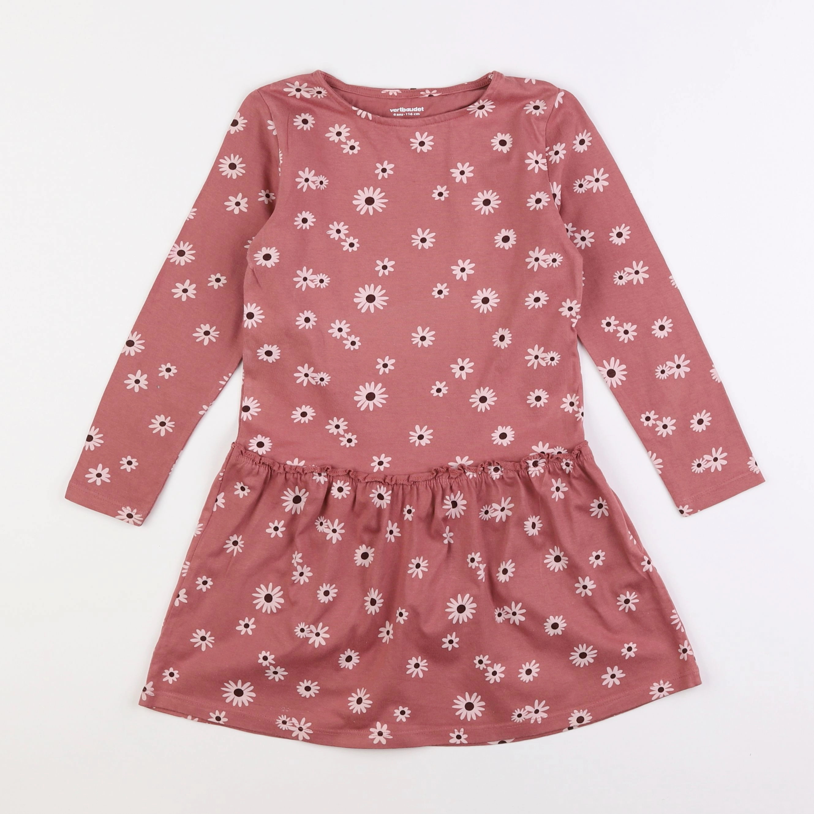 Vertbaudet - robe rose - 6 ans