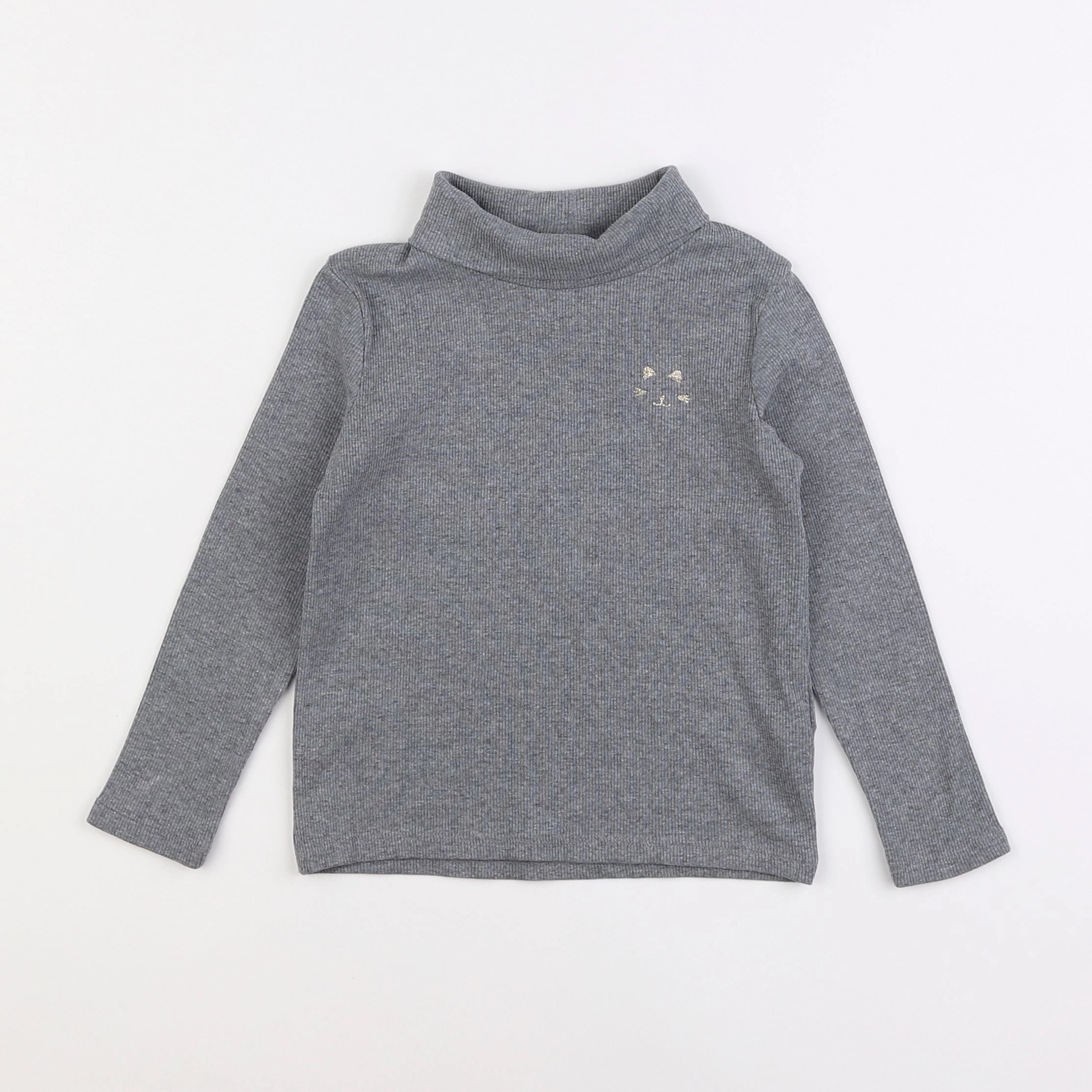 Vertbaudet - sous-pull gris - 4 ans