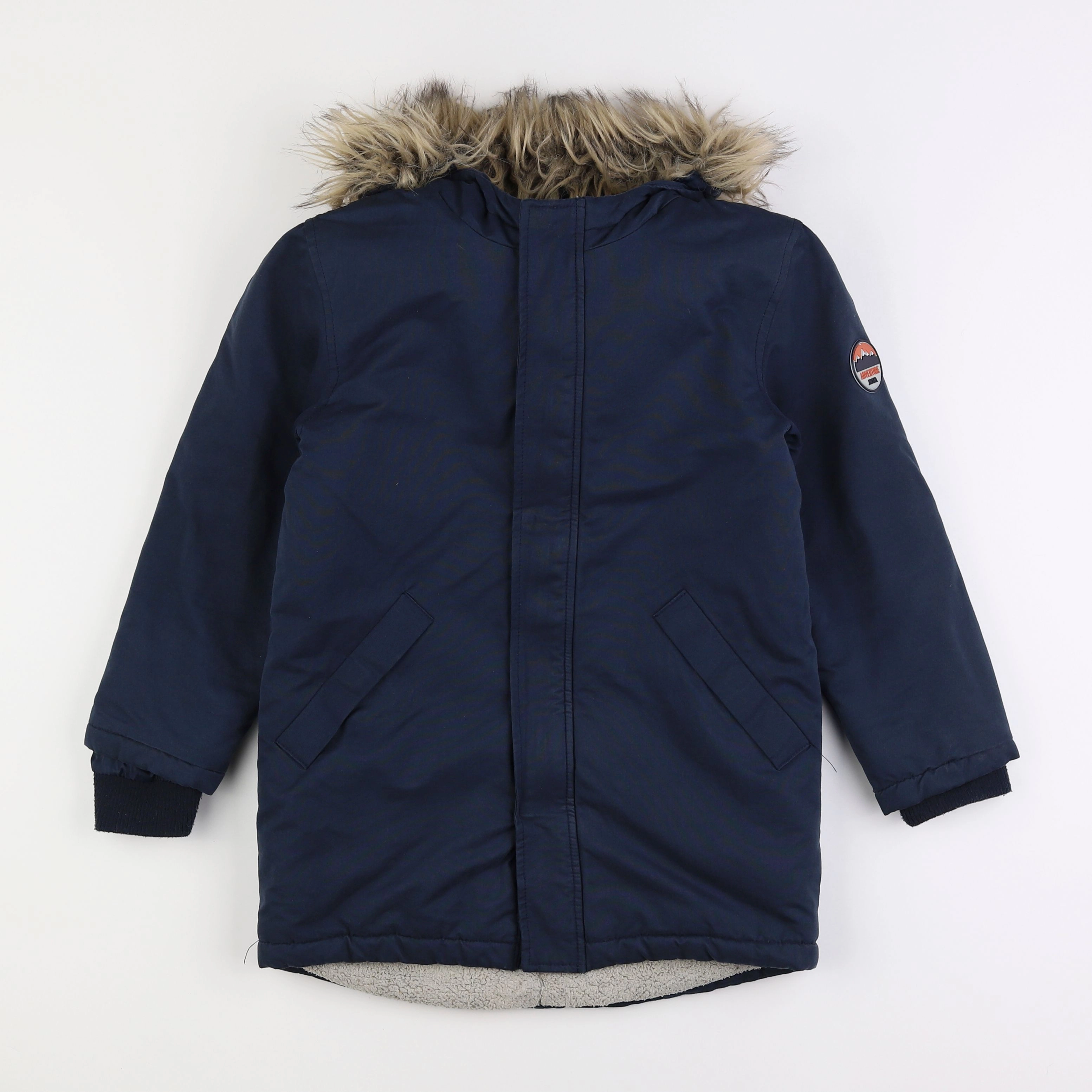 Vertbaudet - manteau bleu - 10 ans