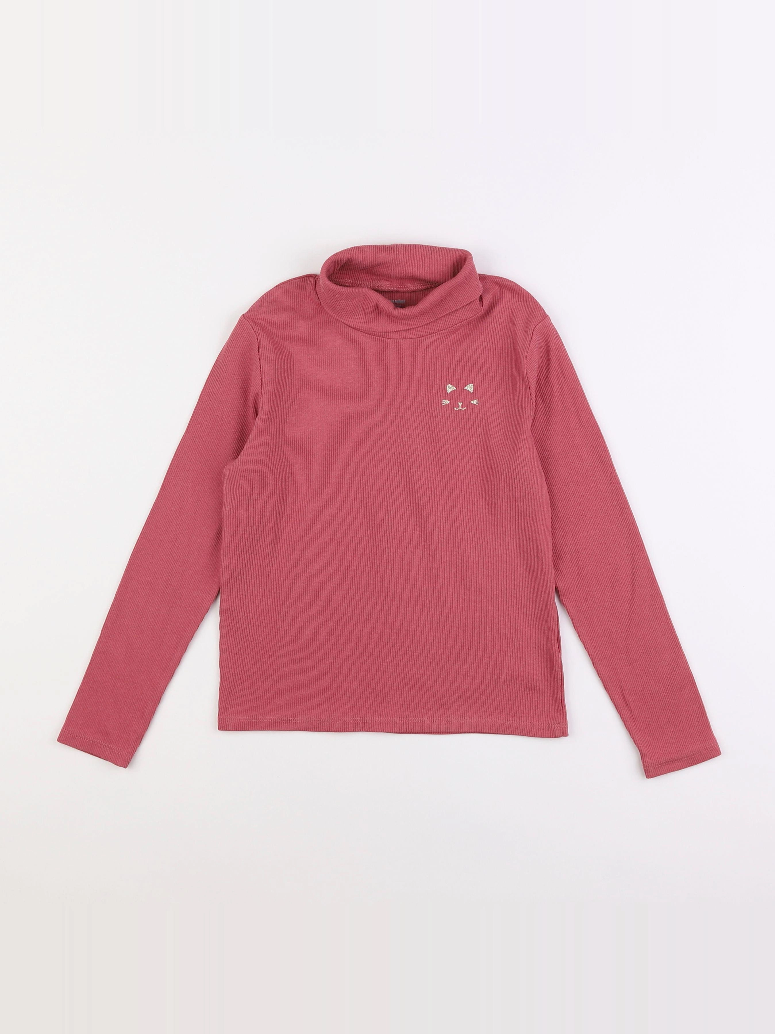 Vertbaudet - sous-pull rose - 8 ans