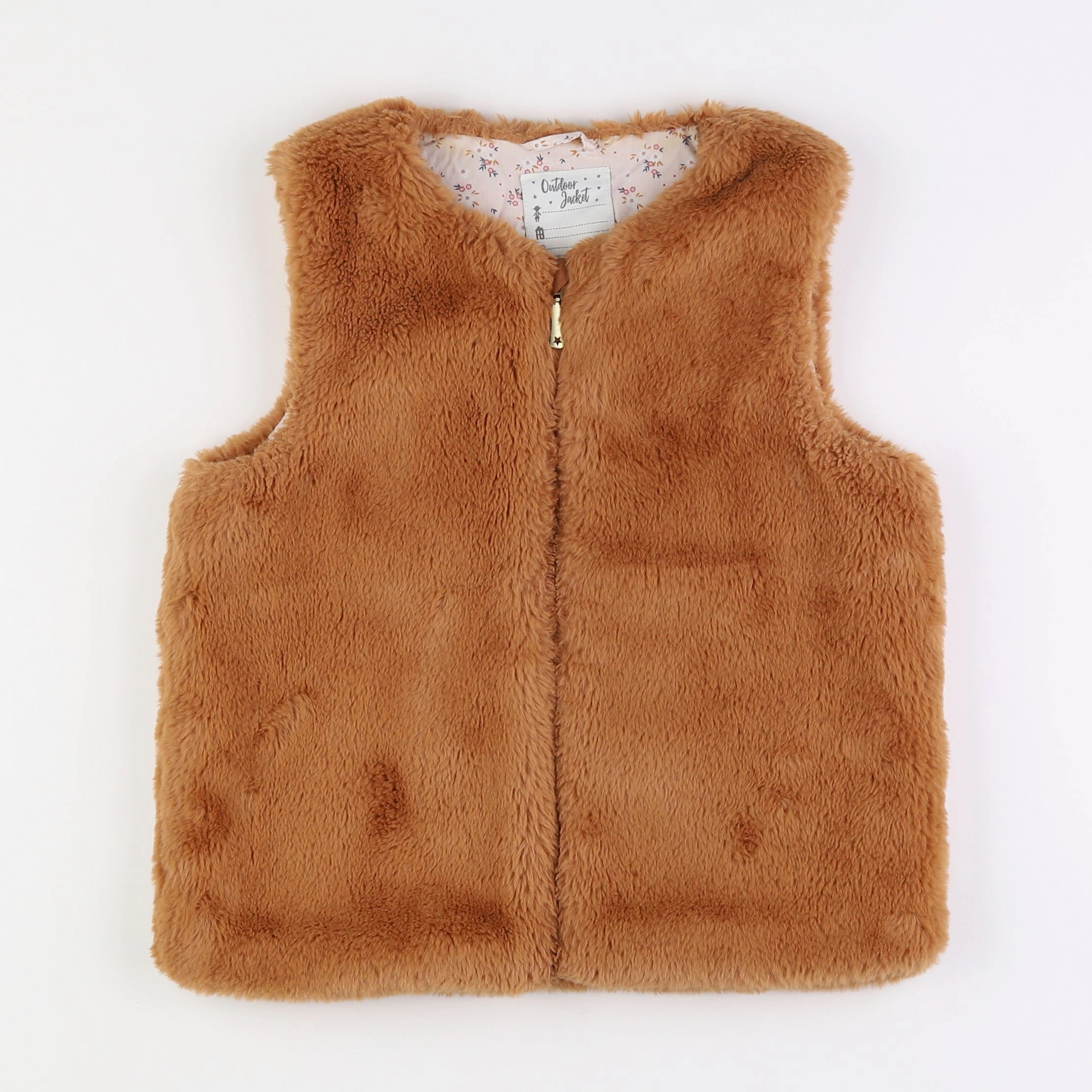 Vertbaudet - gilet marron - 12 ans