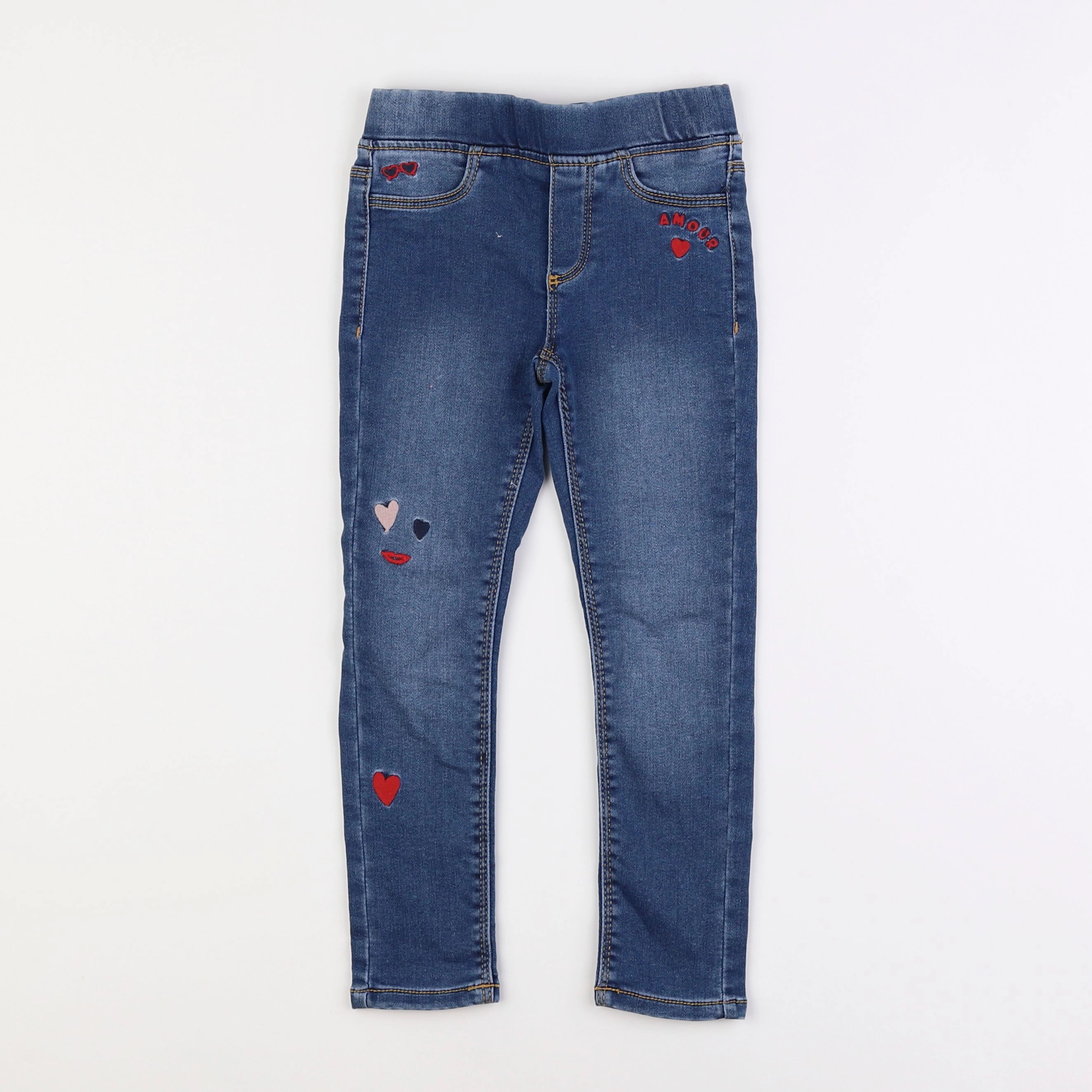 Vertbaudet - jegging bleu - 5 ans