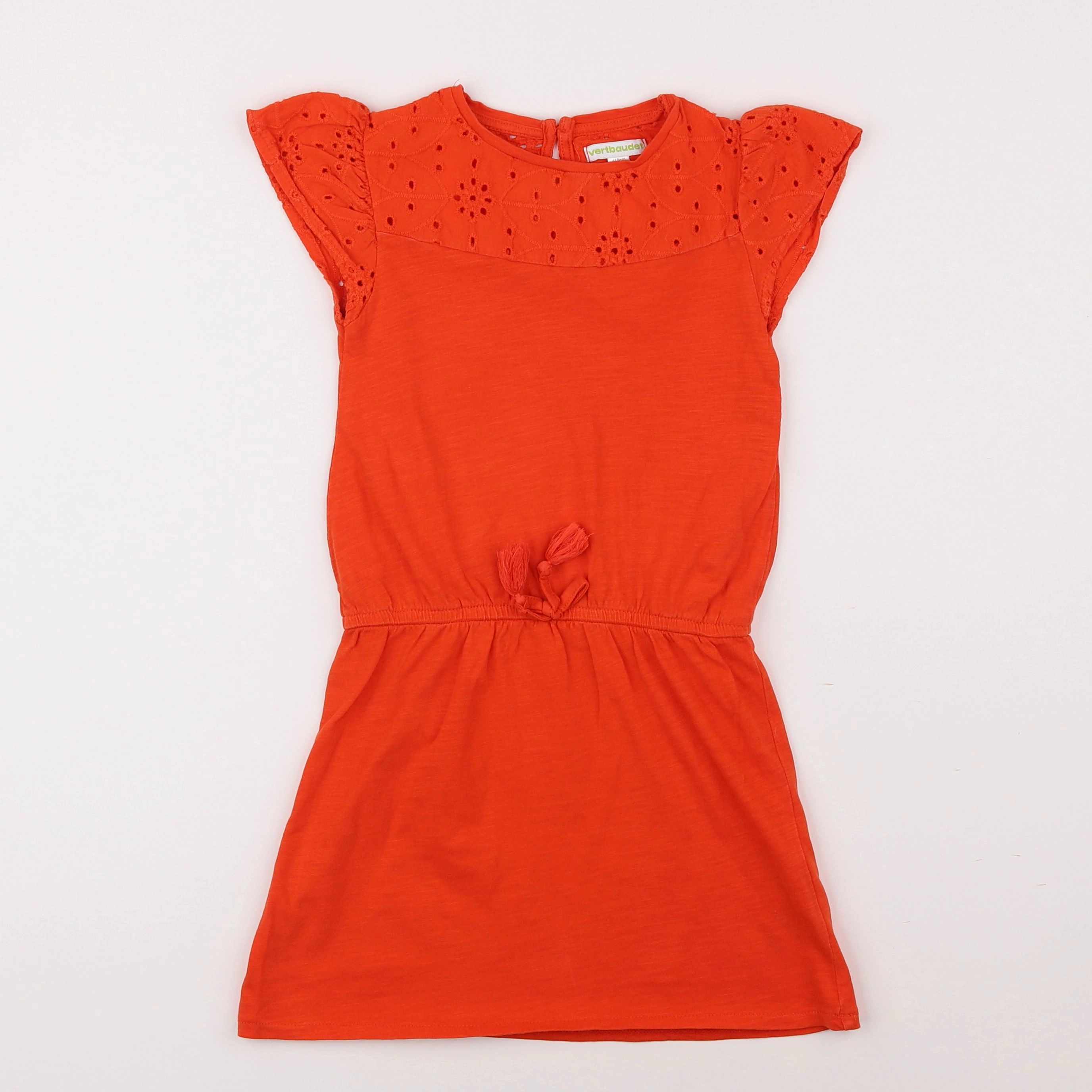 Vertbaudet - robe orange - 5 ans