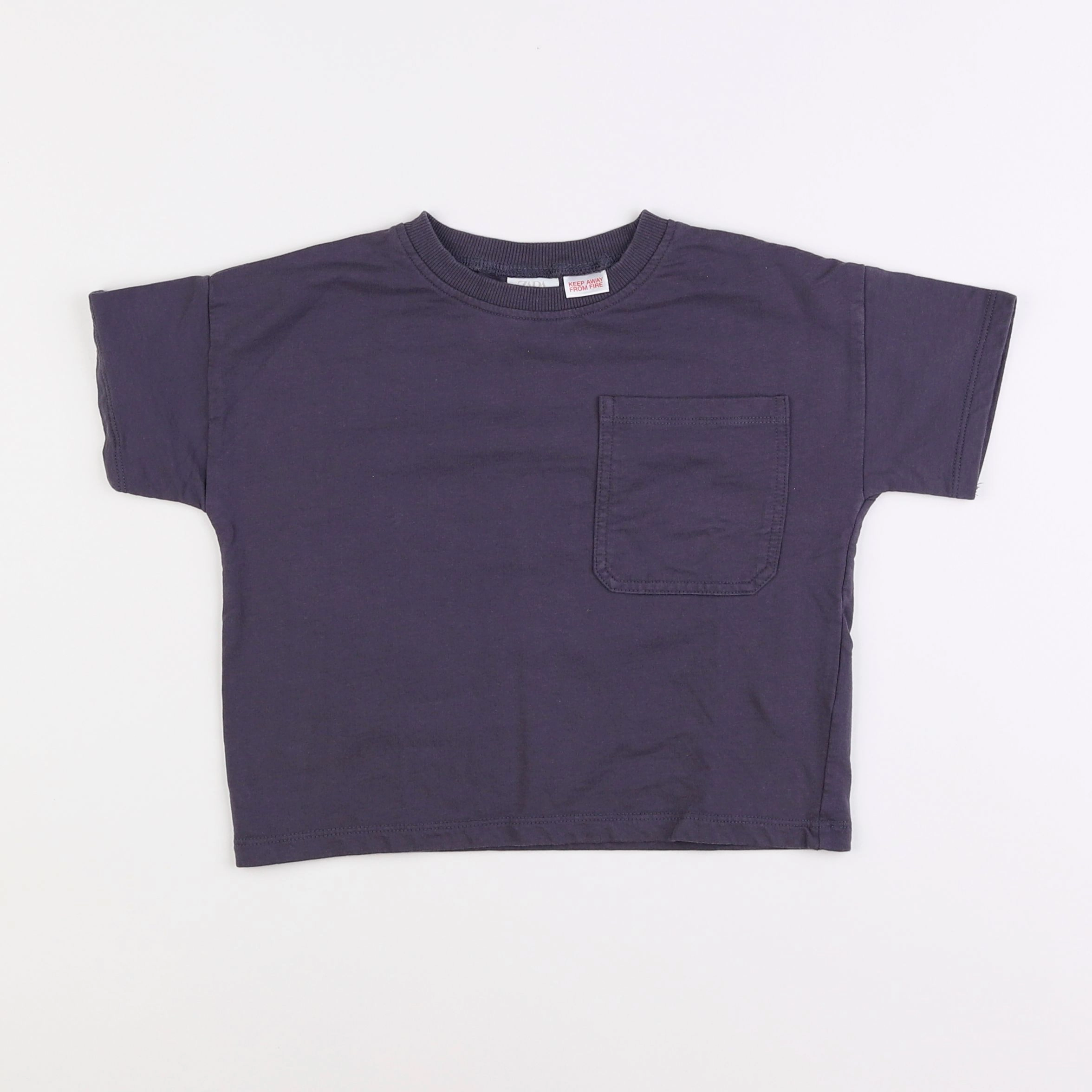 Zara - tee-shirt bleu - 18 mois à 2 ans