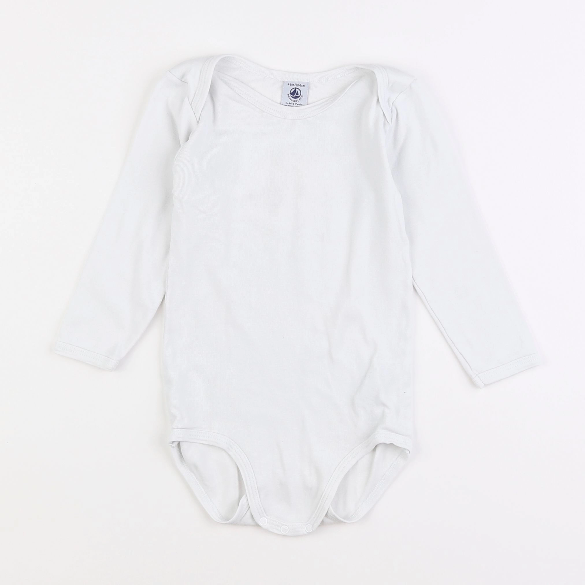 Petit Bateau - body blanc - 4 ans