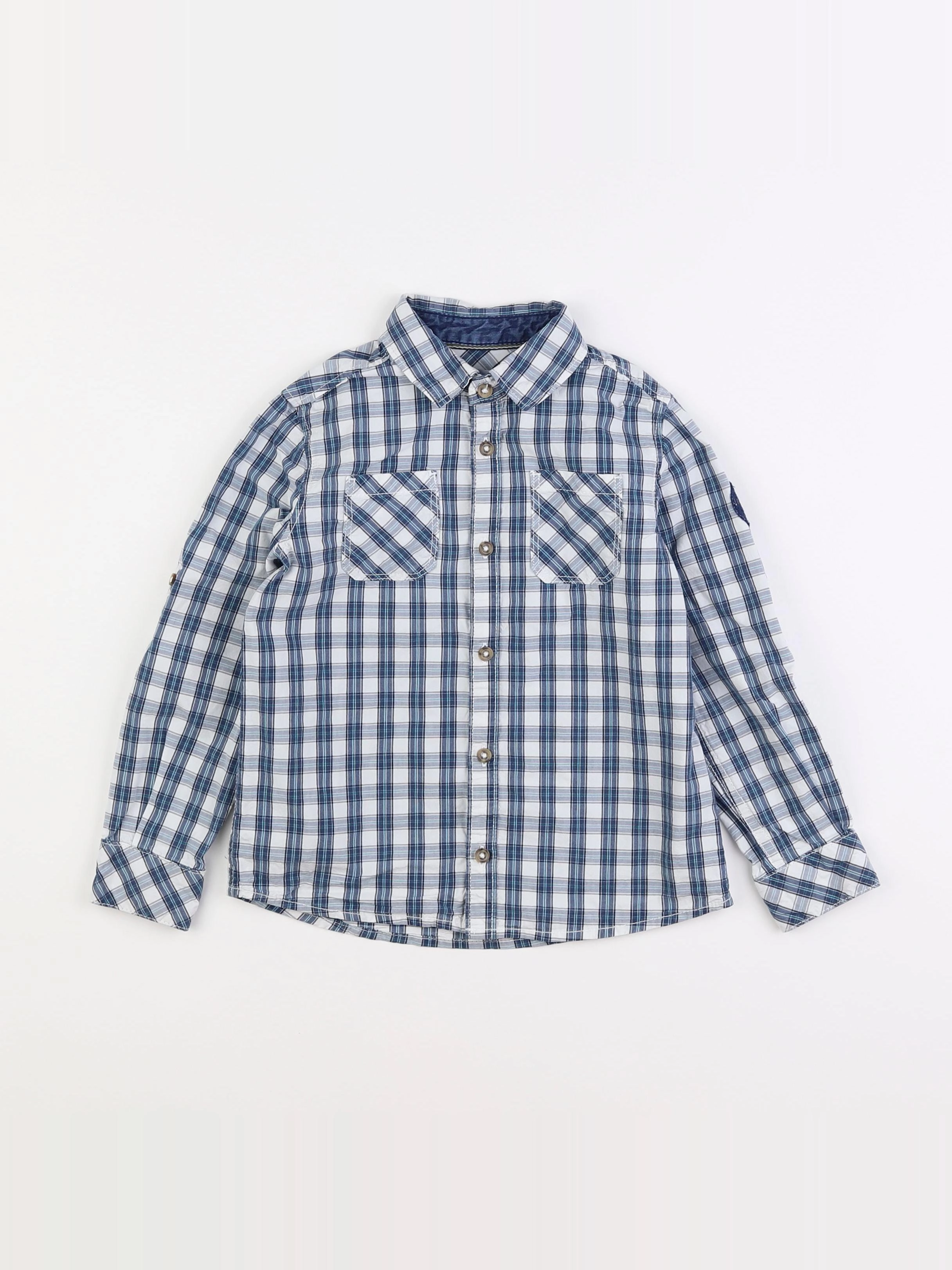 Okaidi - chemise bleu - 5 ans