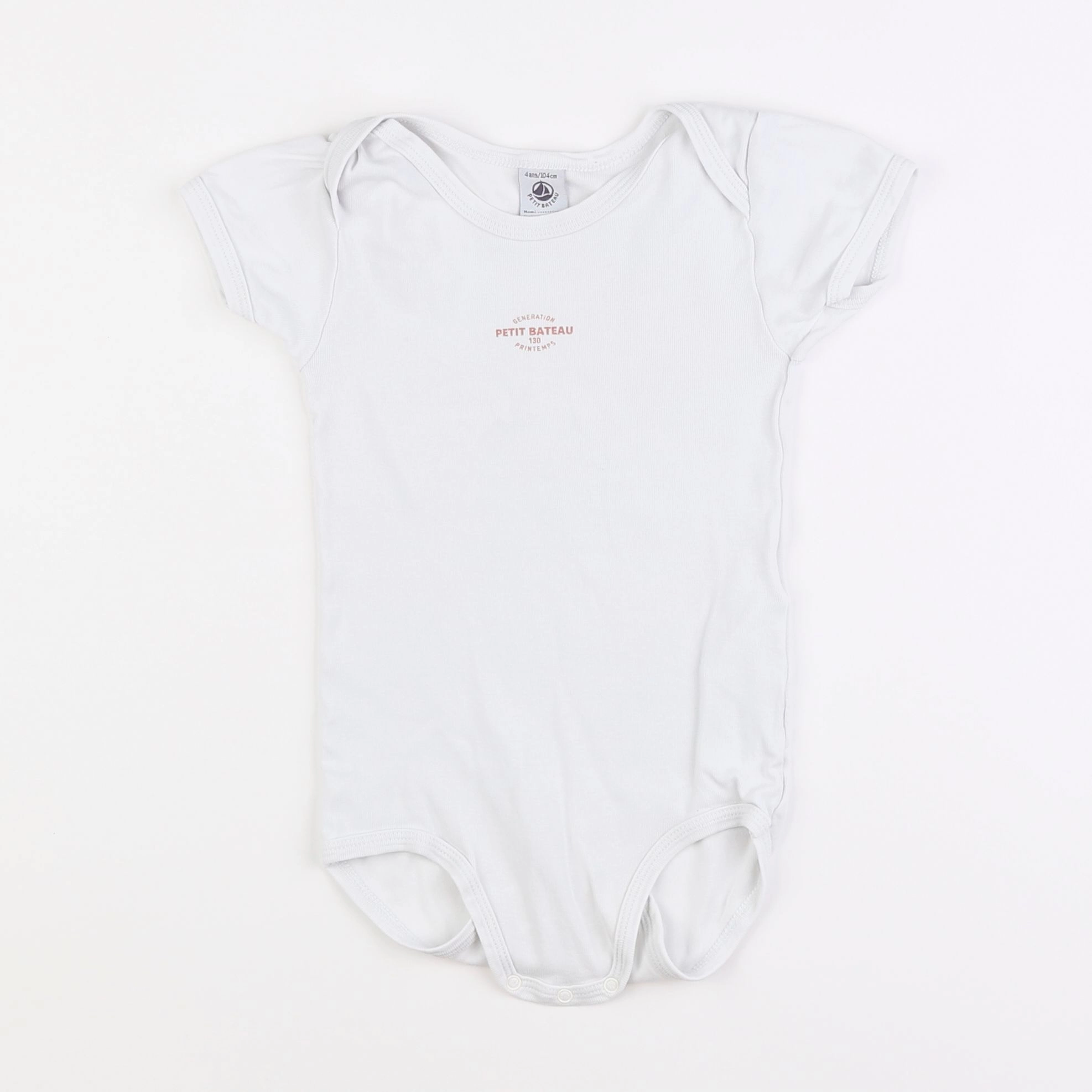 Petit Bateau - body blanc - 4 ans