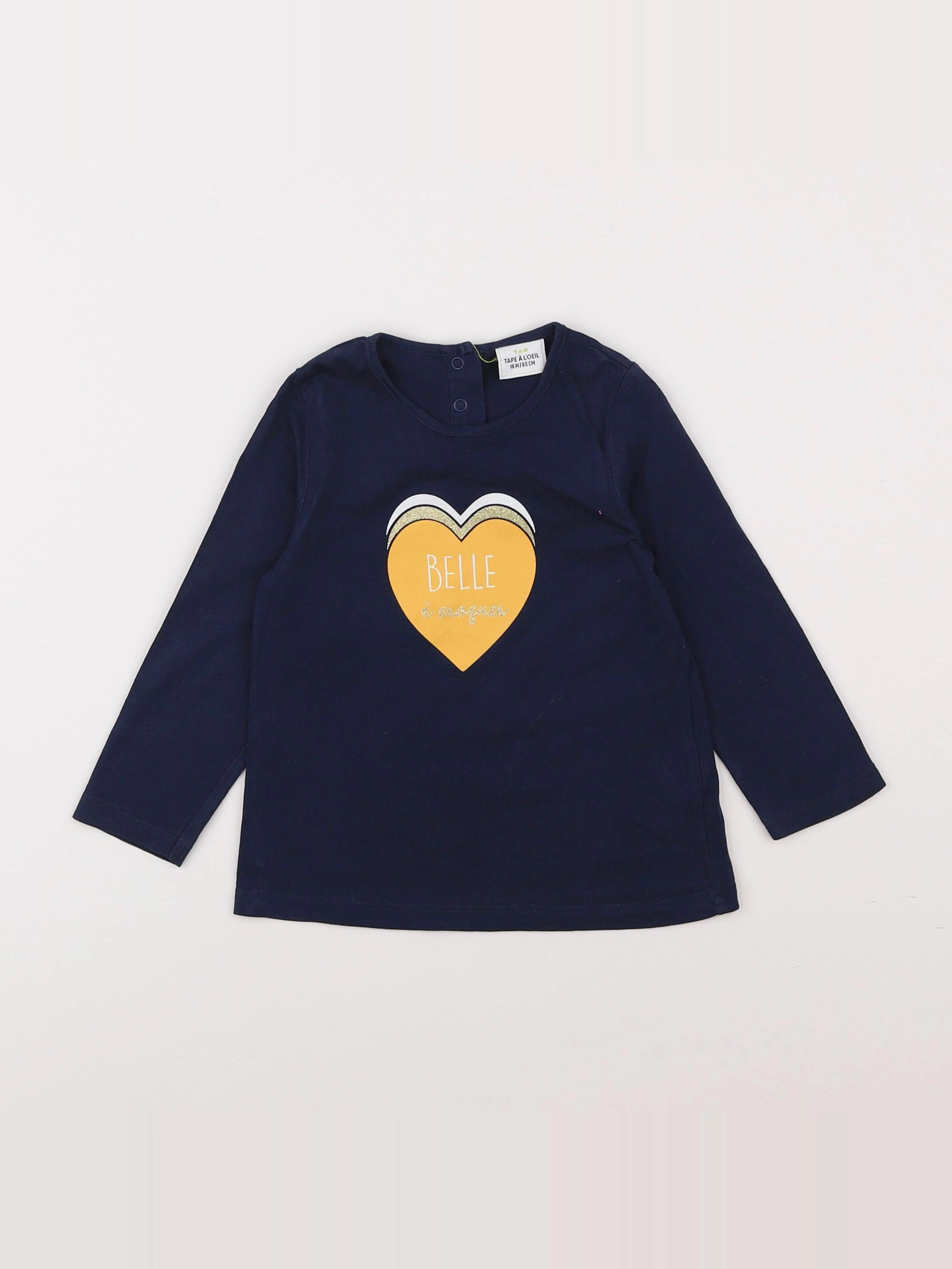 Tape à l'oeil - tee-shirt bleu - 18 mois
