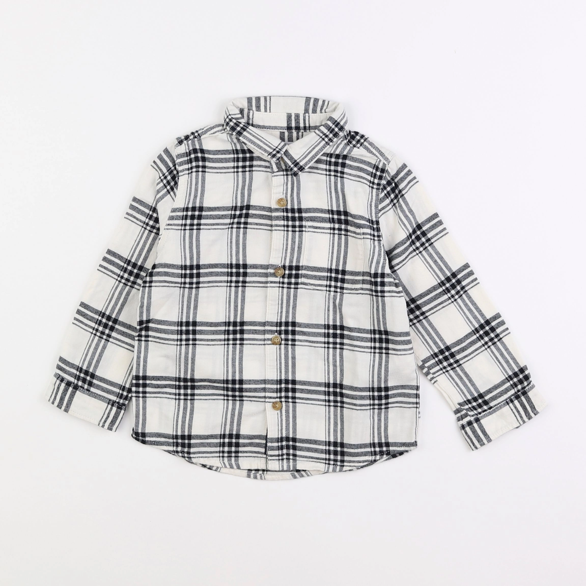 Zara - chemise blanc - 2/3 ans