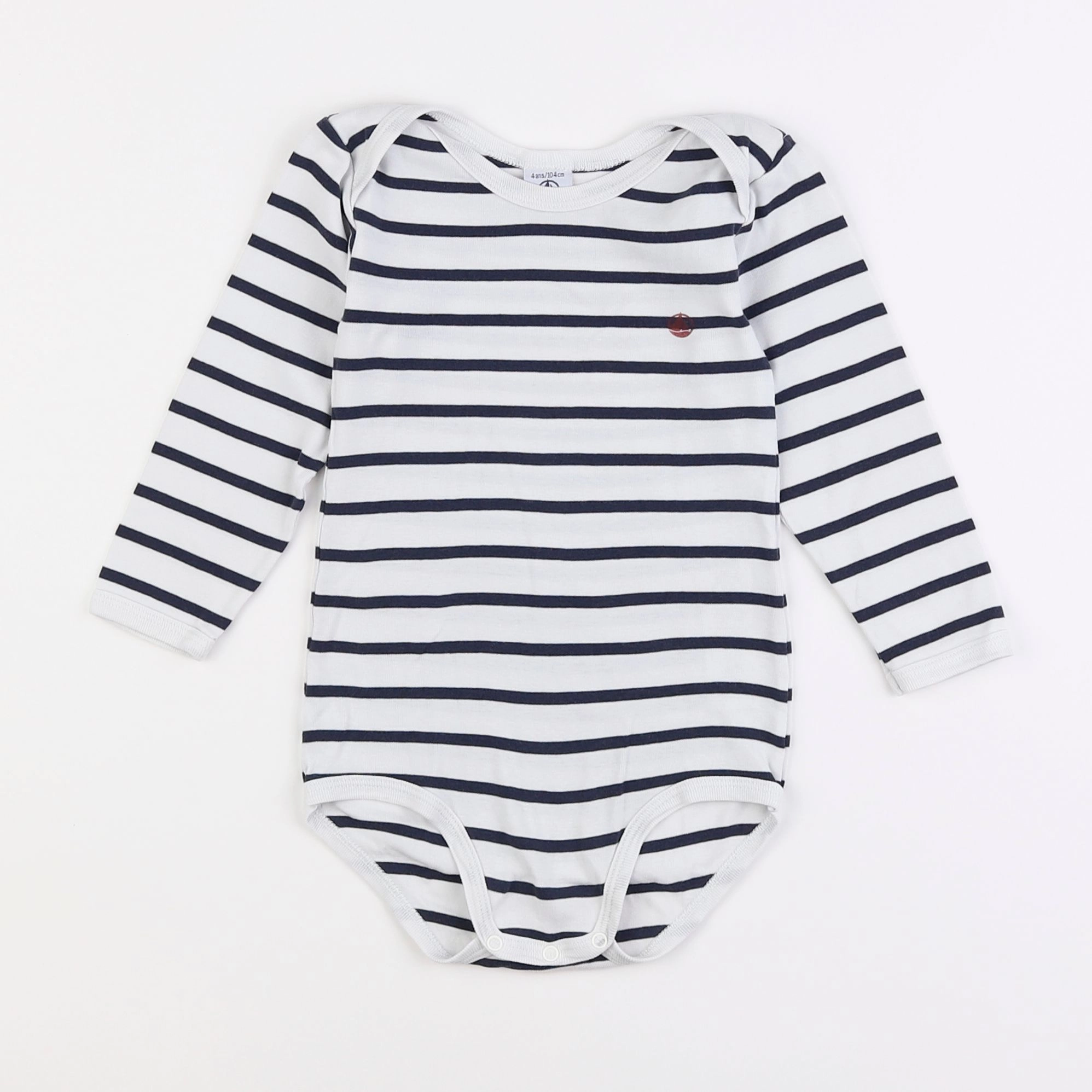 Petit Bateau - body blanc - 4 ans