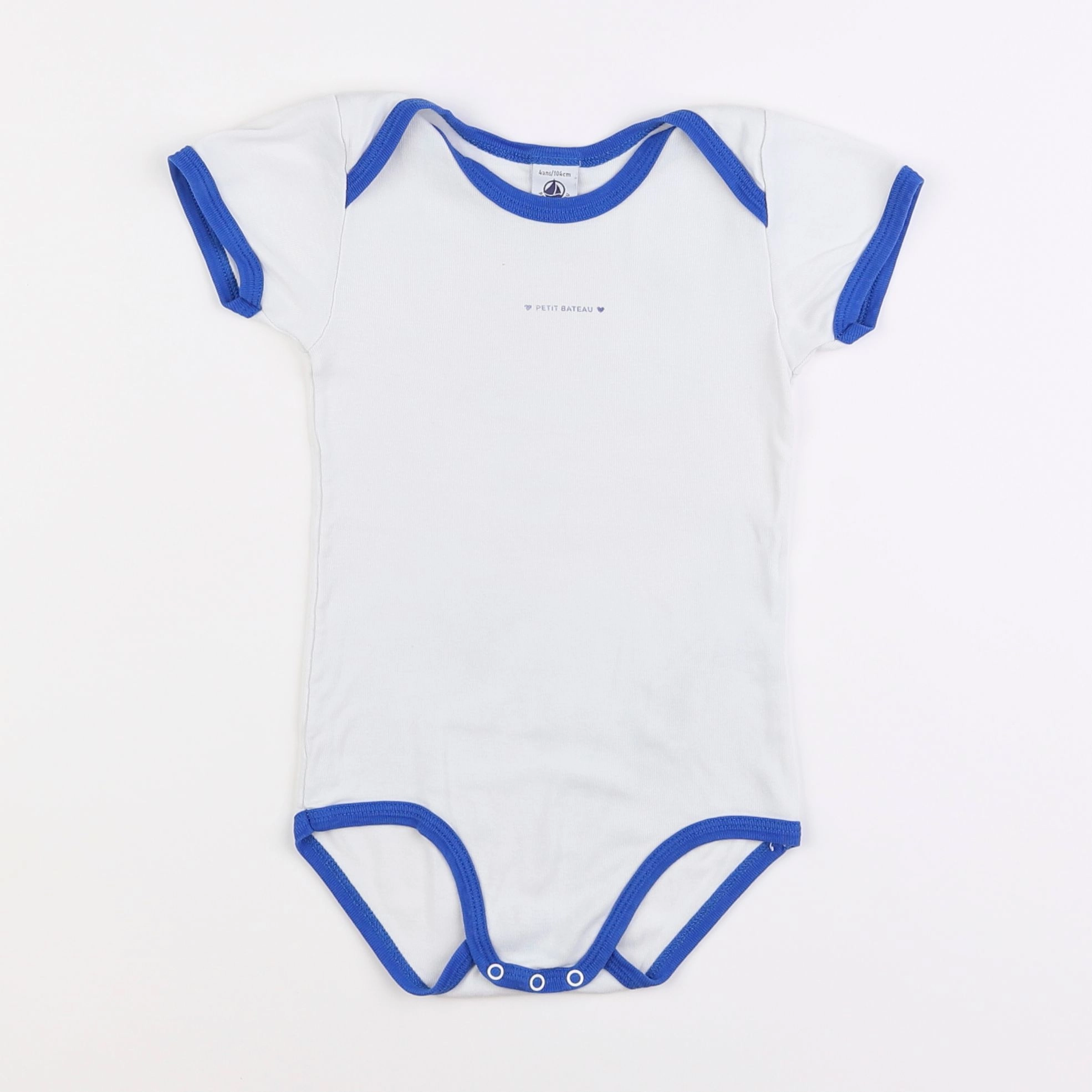 Petit Bateau - body blanc - 4 ans