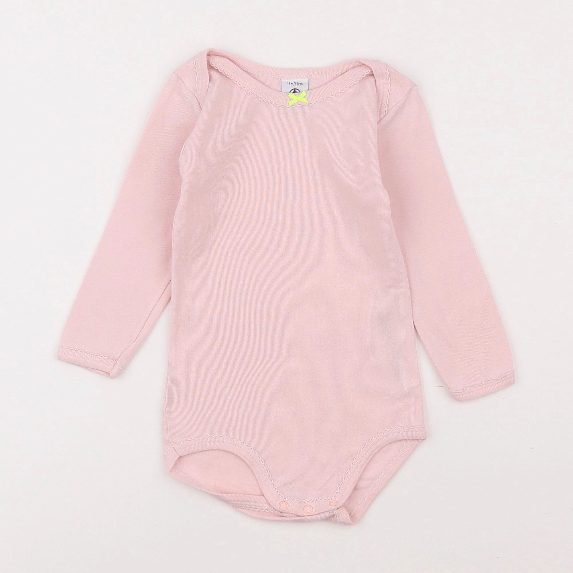 Petit Bateau - body rose - 18 mois