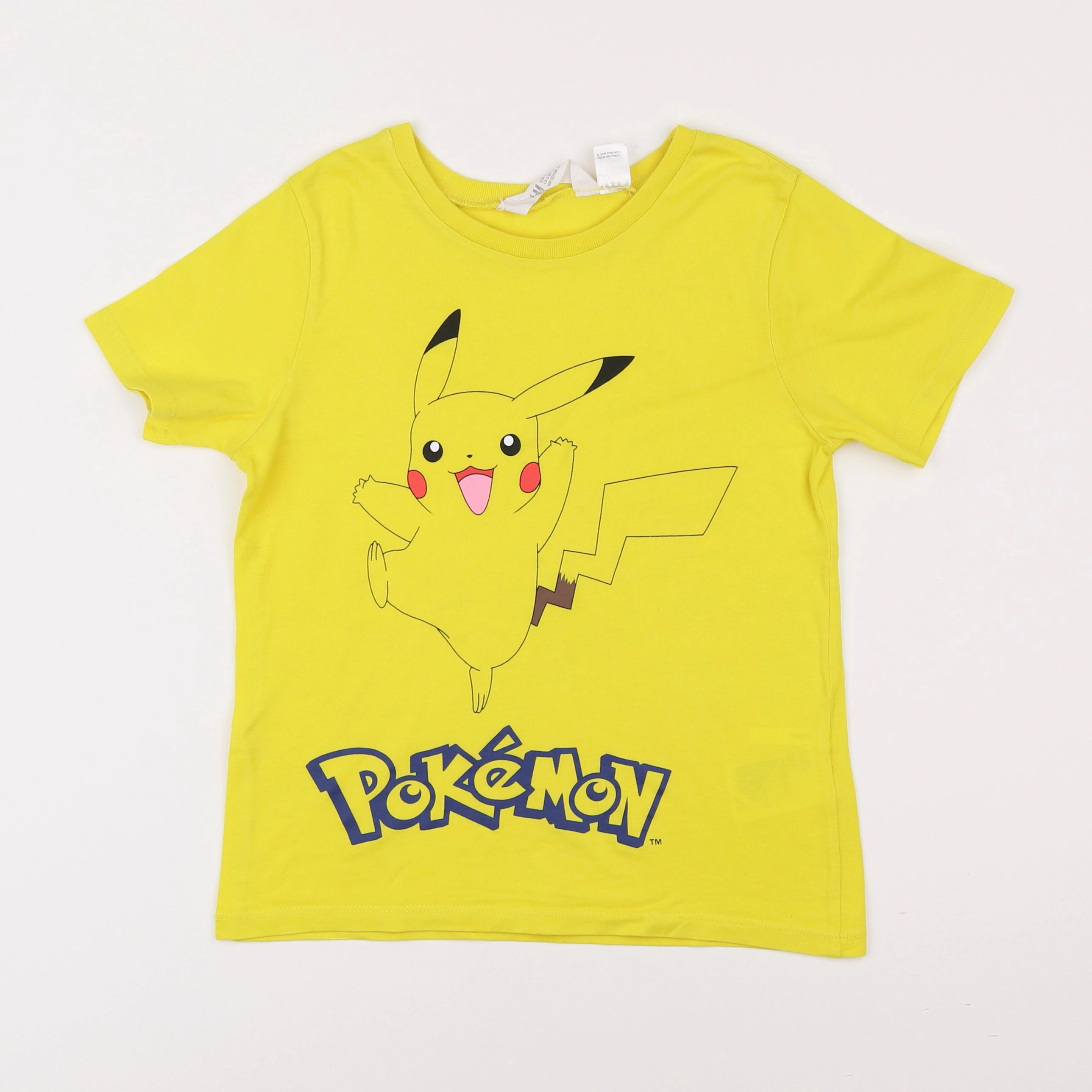 H&M - tee-shirt jaune - 6/8 ans