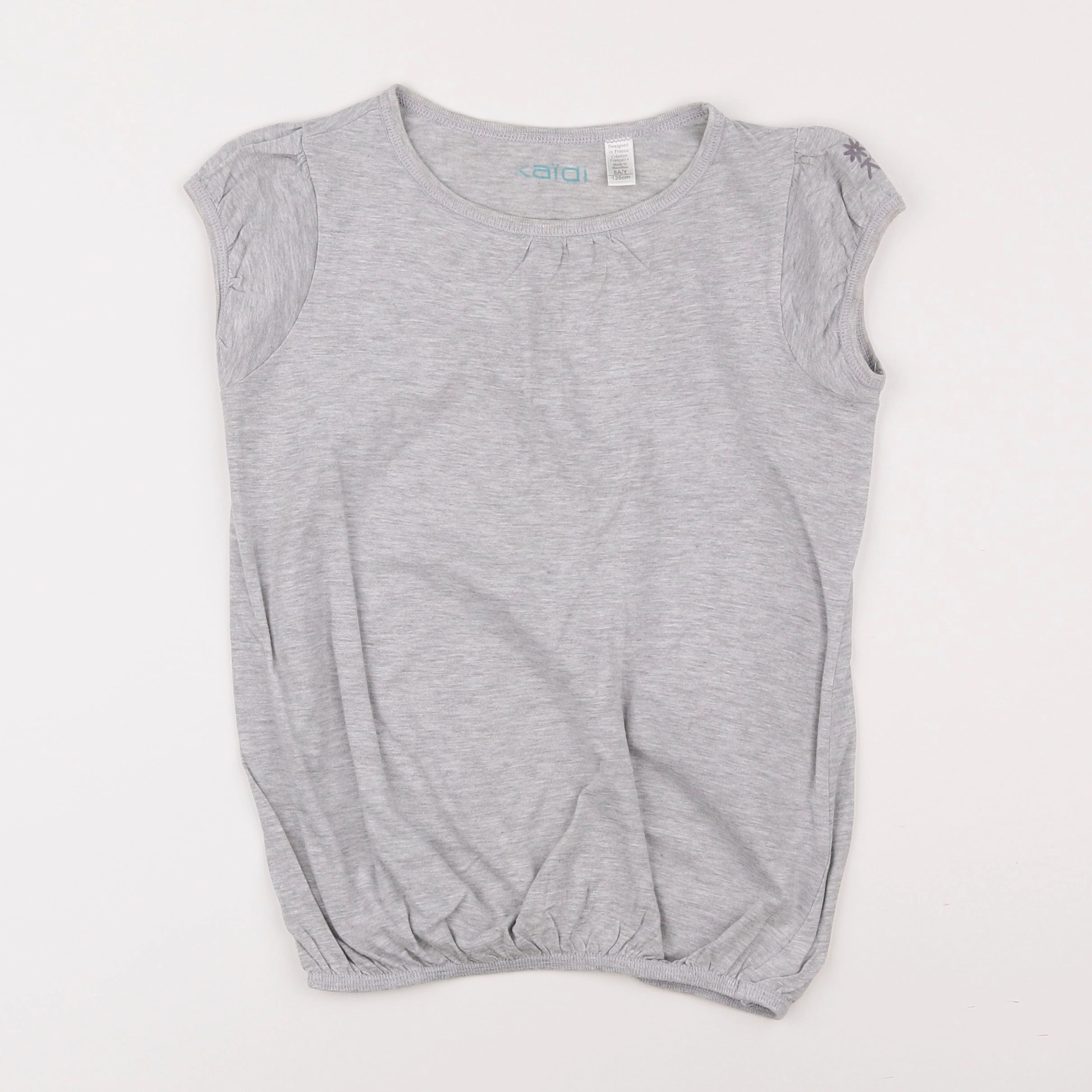 Okaidi - tee-shirt gris - 8 ans