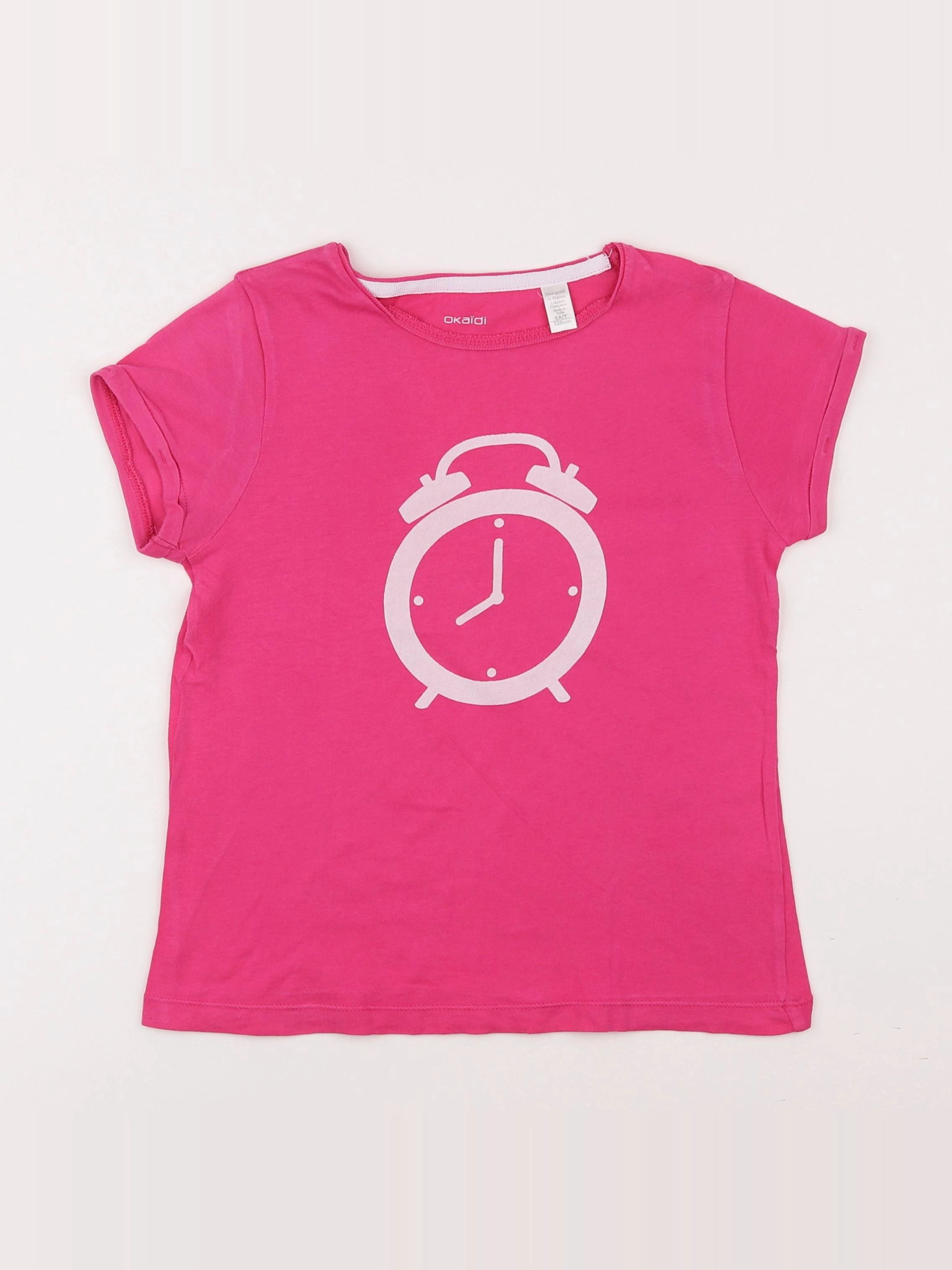 Okaidi - tee-shirt rose - 8 ans