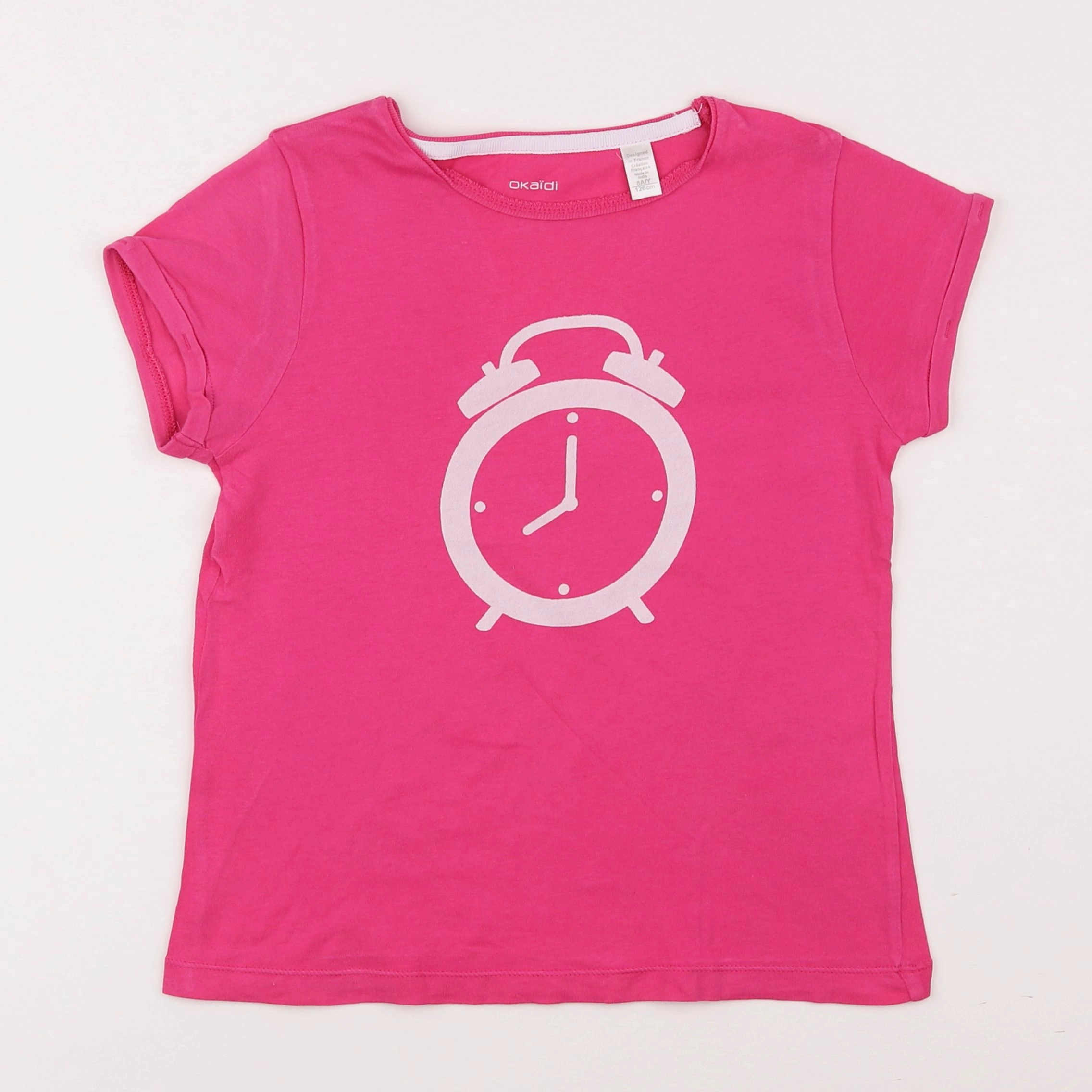 Okaidi - tee-shirt rose - 8 ans