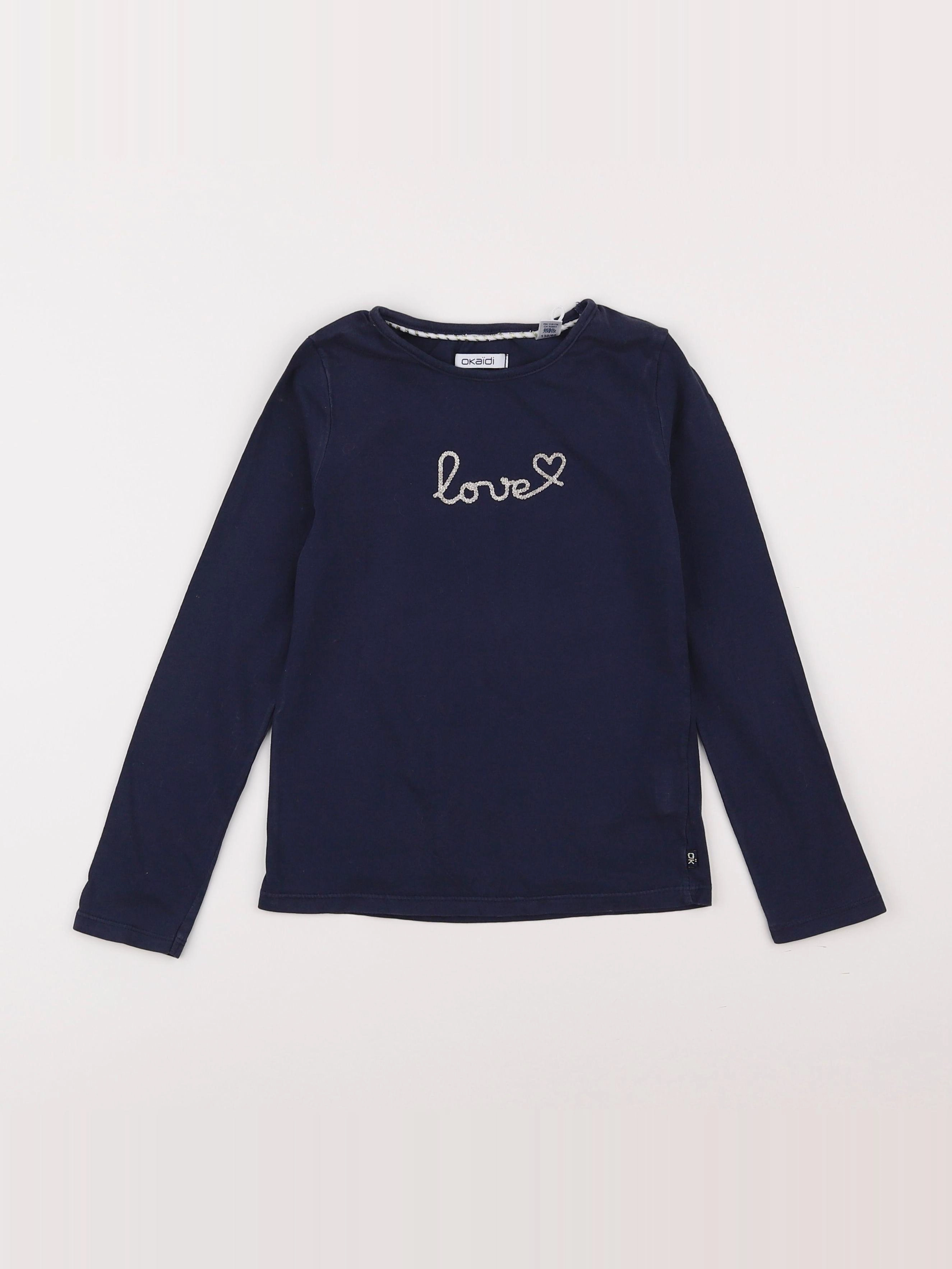 Okaidi - tee-shirt bleu - 8 ans
