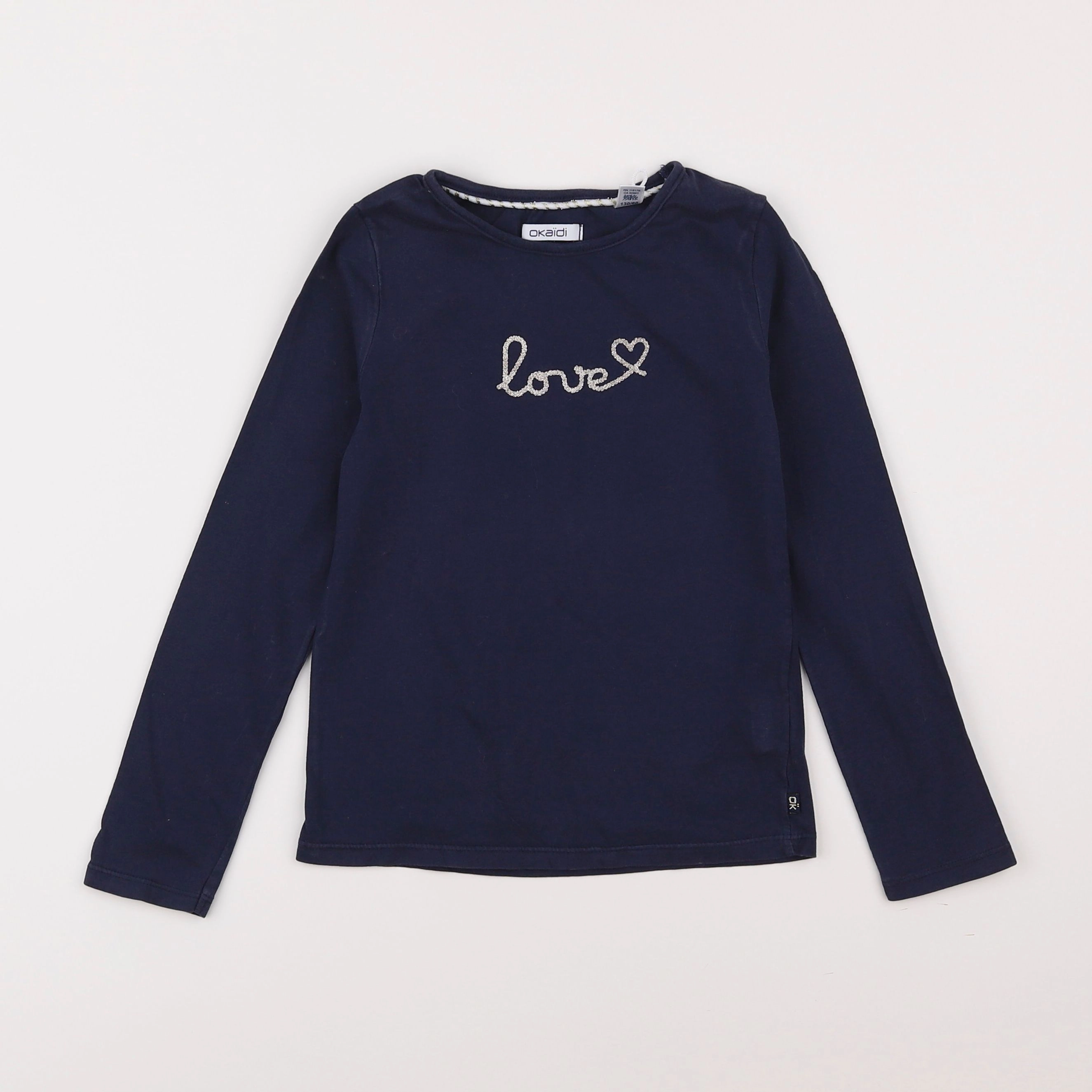 Okaidi - tee-shirt bleu - 8 ans