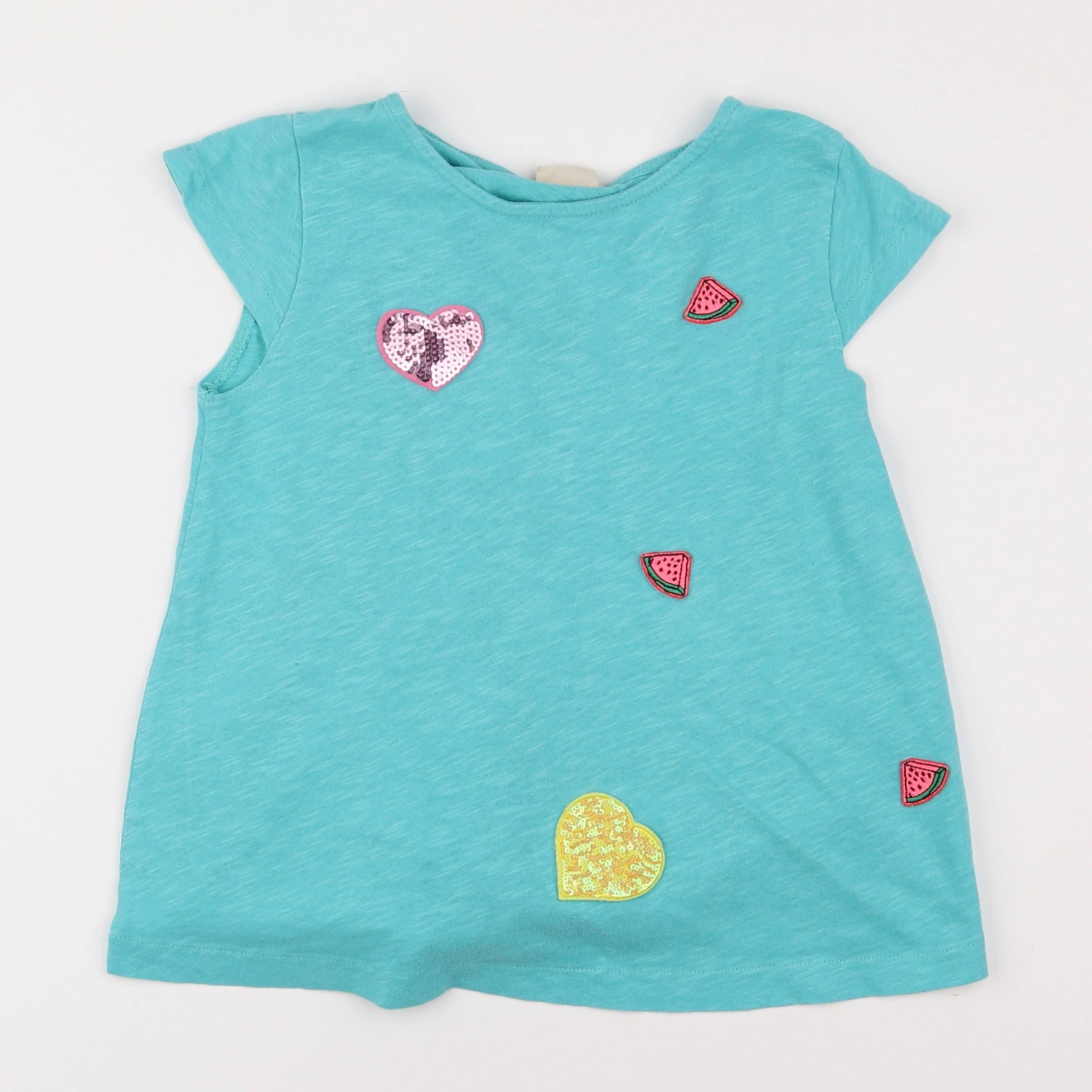 Zara - tee-shirt bleu - 8 ans