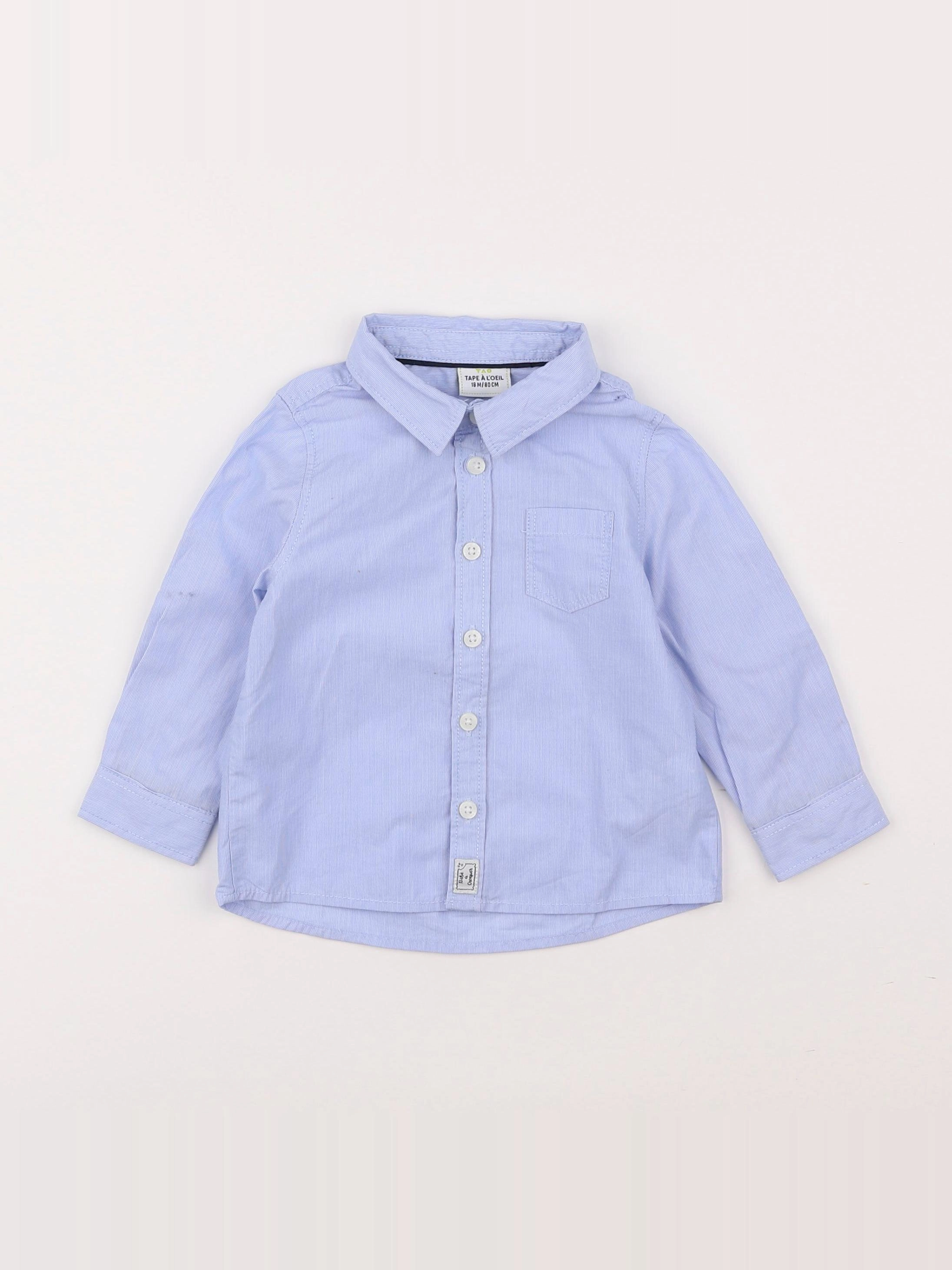Tape à l'oeil - chemise bleu - 18 mois