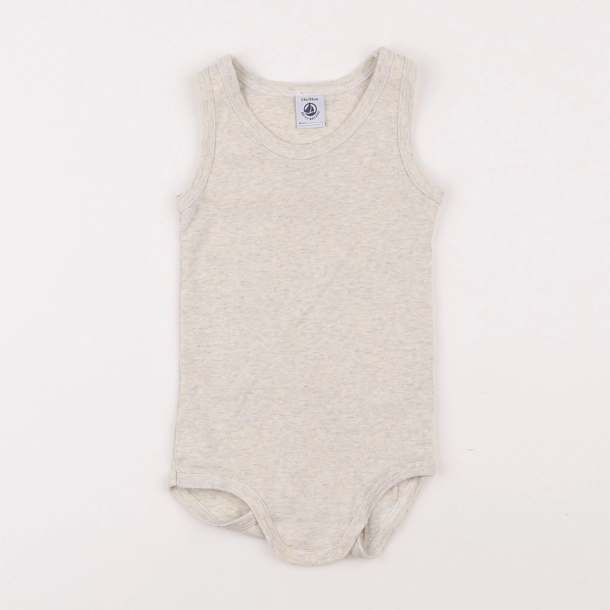 Petit Bateau - body beige - 2 ans