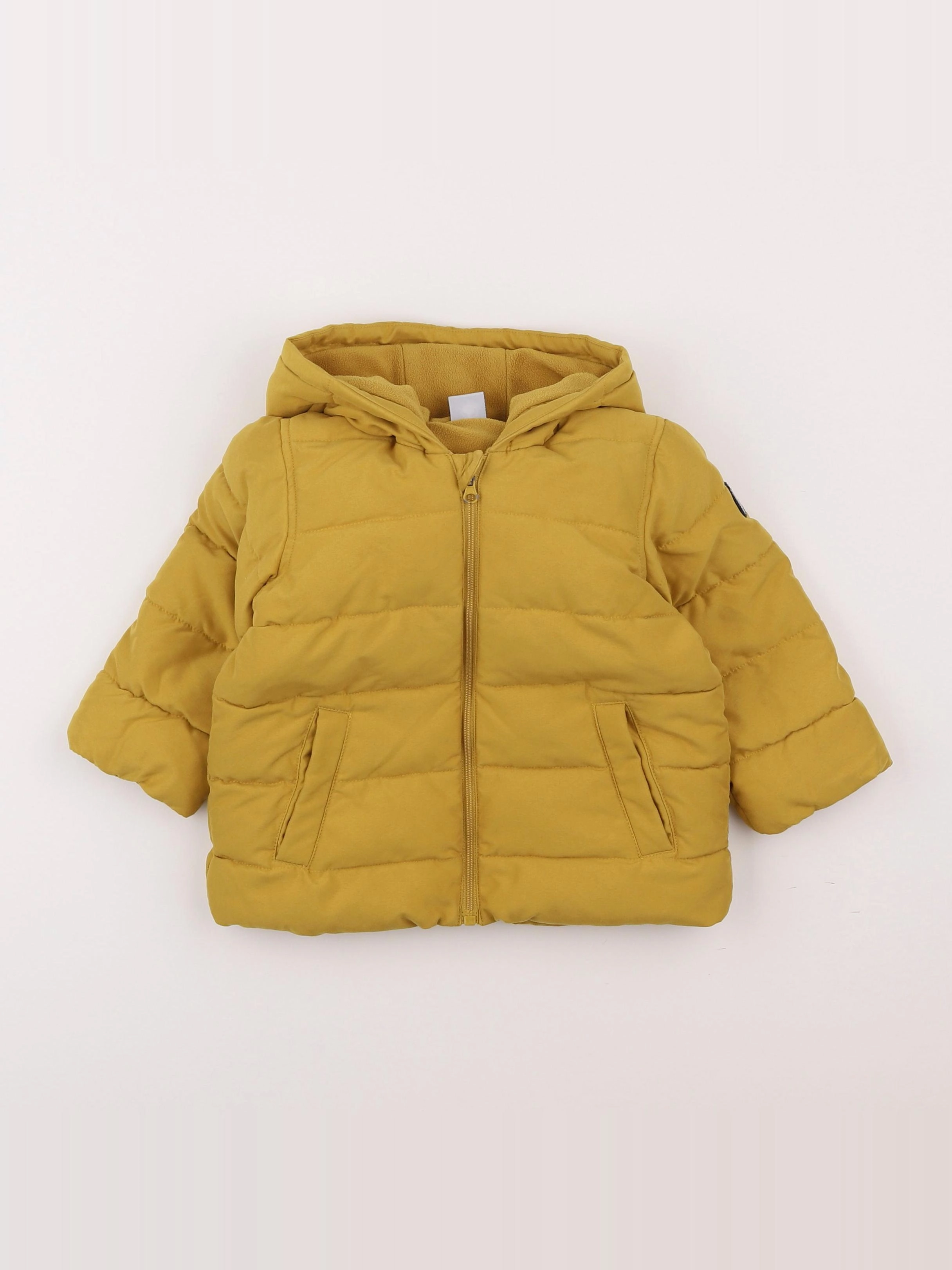 Petit Bateau - doudoune jaune - 18 mois