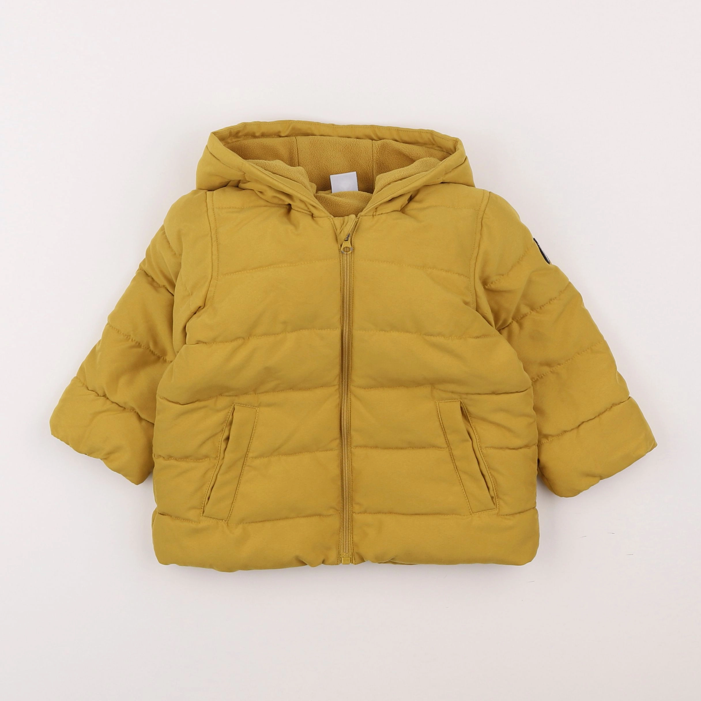 Petit Bateau - doudoune jaune - 18 mois