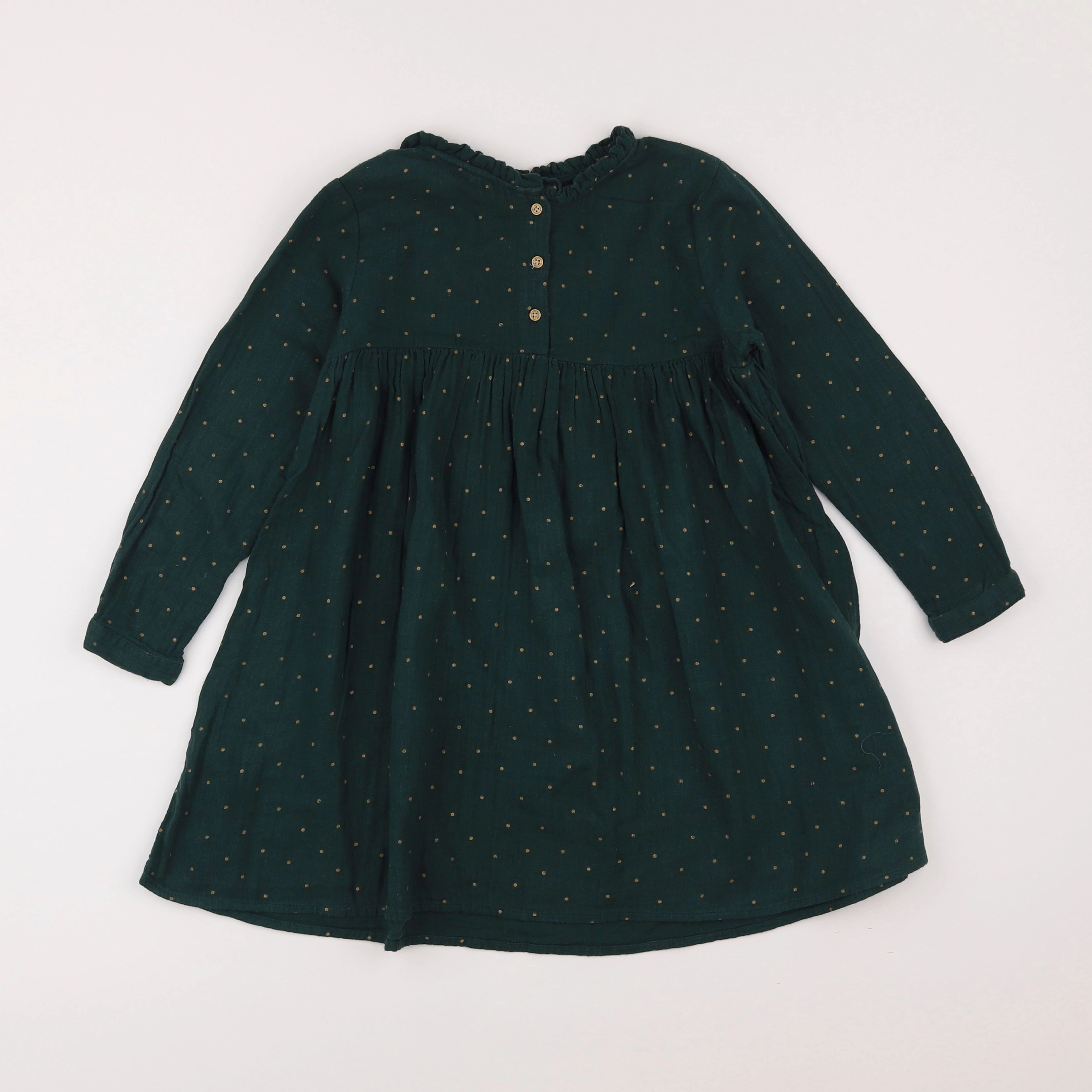 Vertbaudet - robe vert - 6 ans