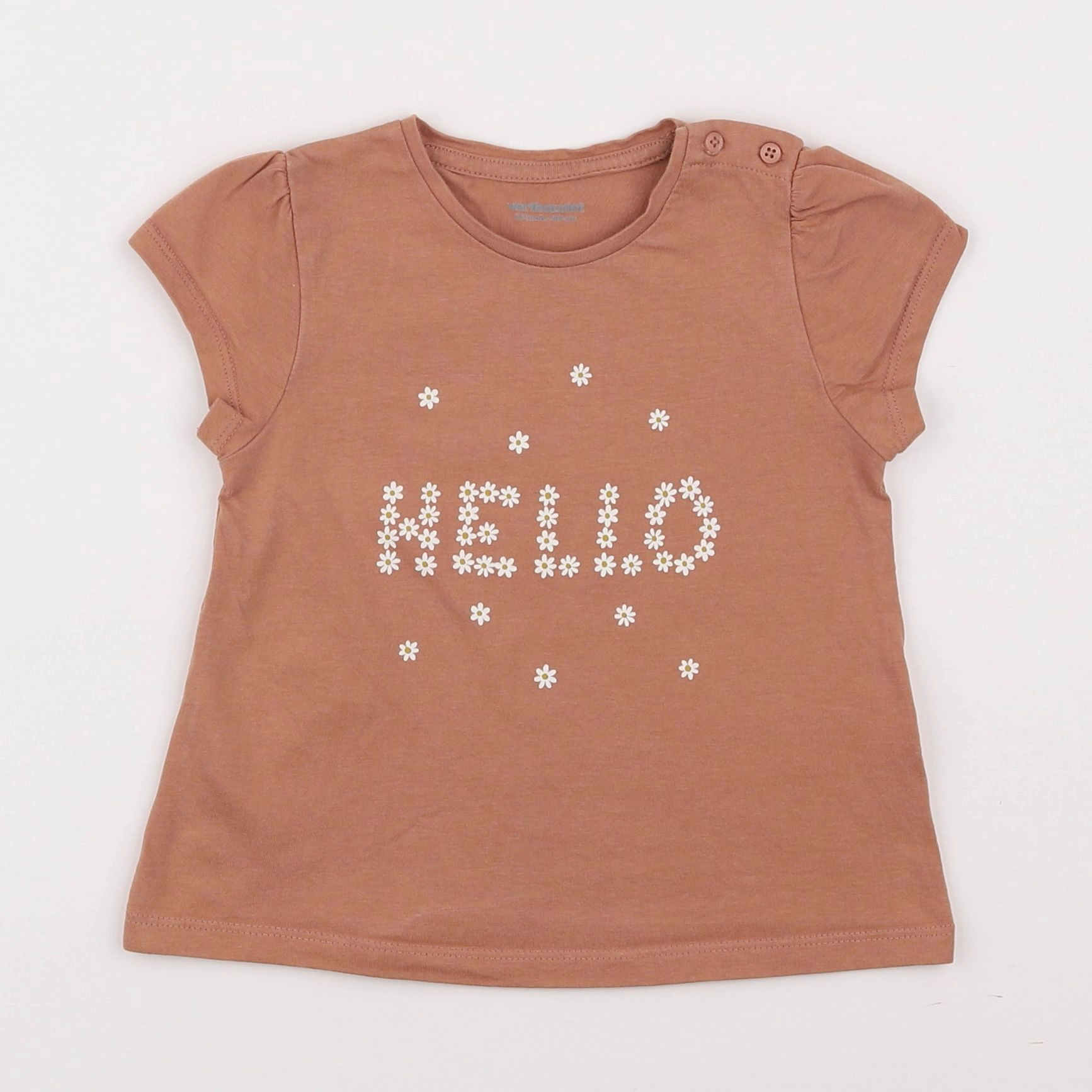 Vertbaudet - tee-shirt marron - 2 ans