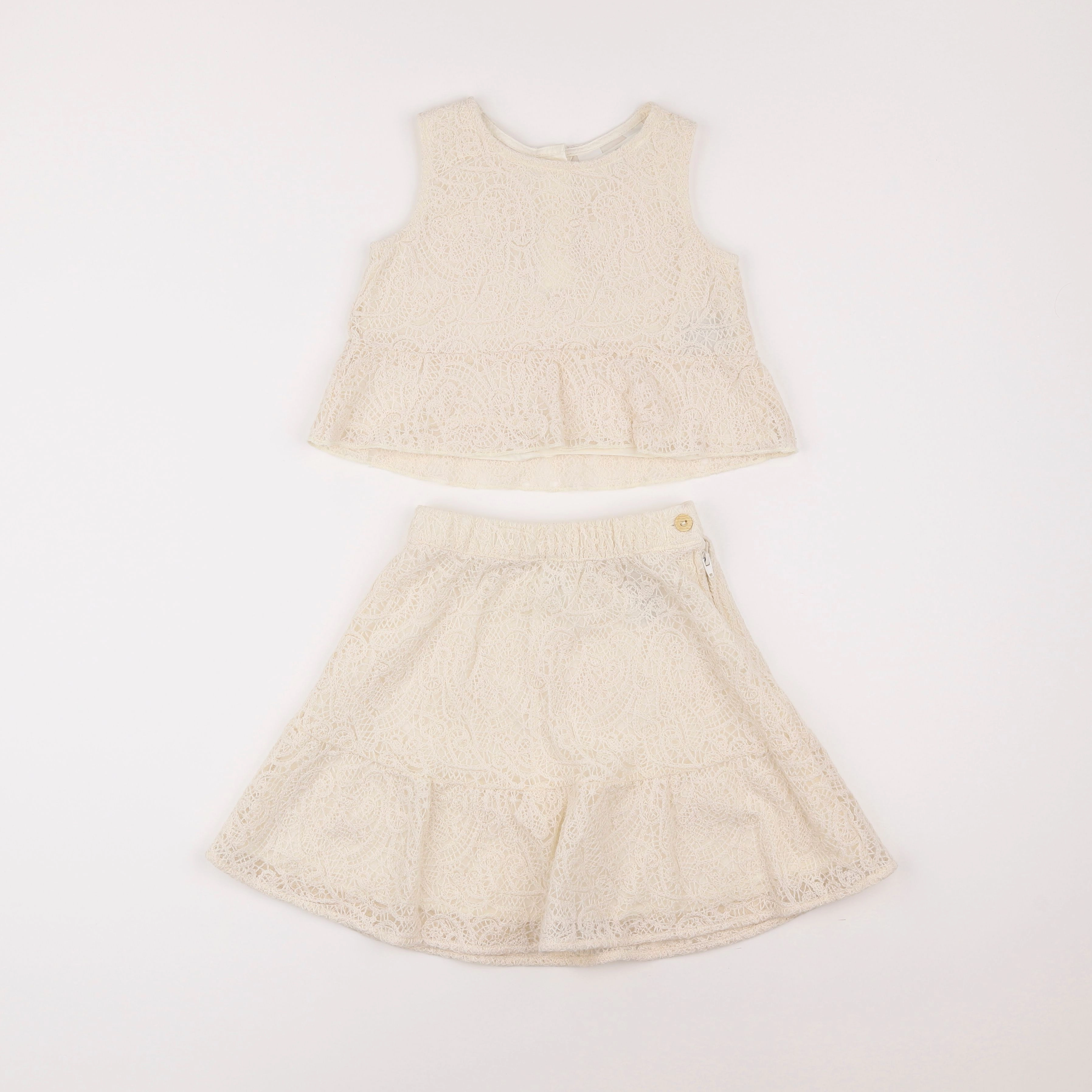 H&M - ensemble beige - 3/4 ans