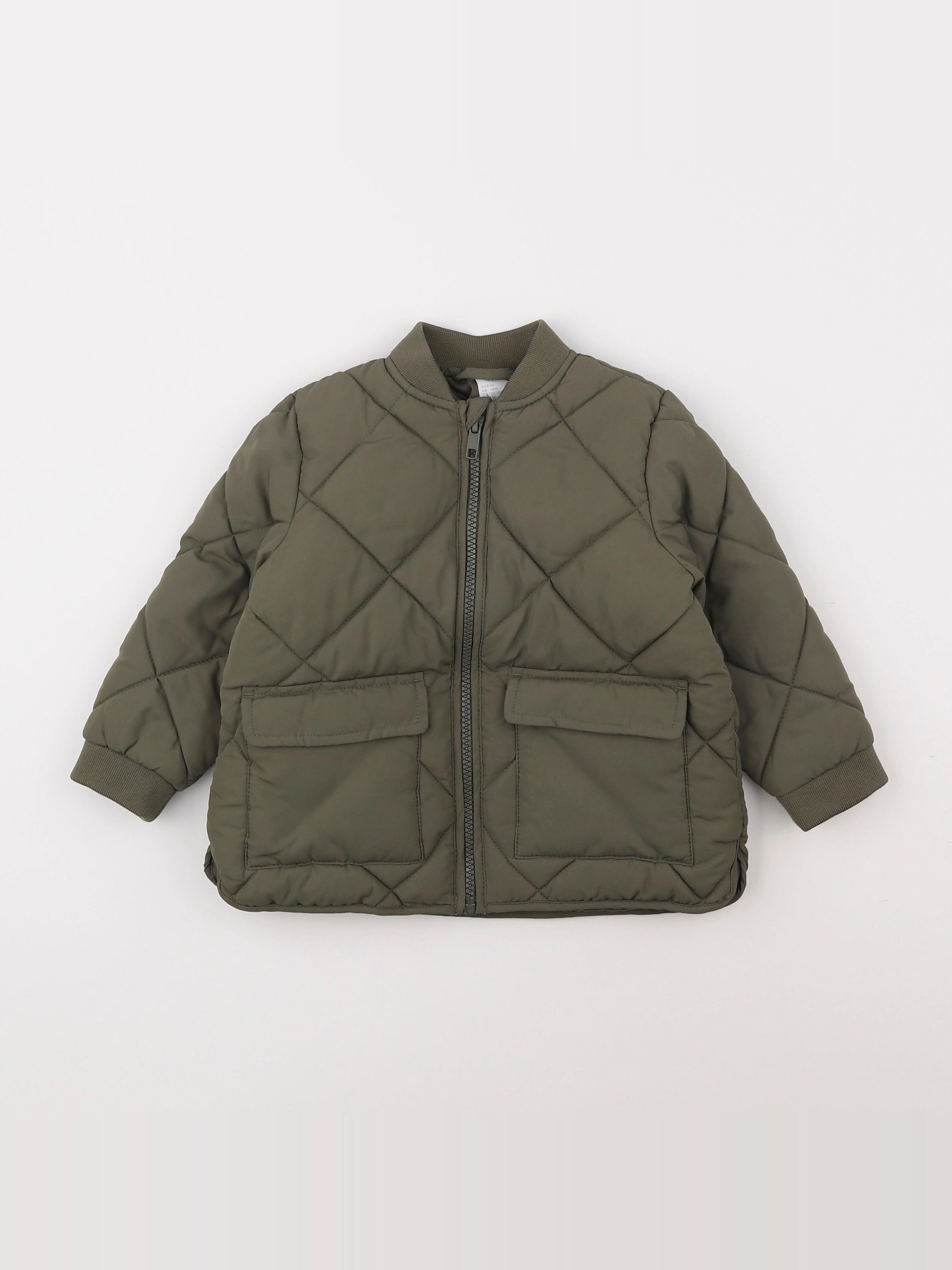 H&M - doudoune vert - 12/18 mois