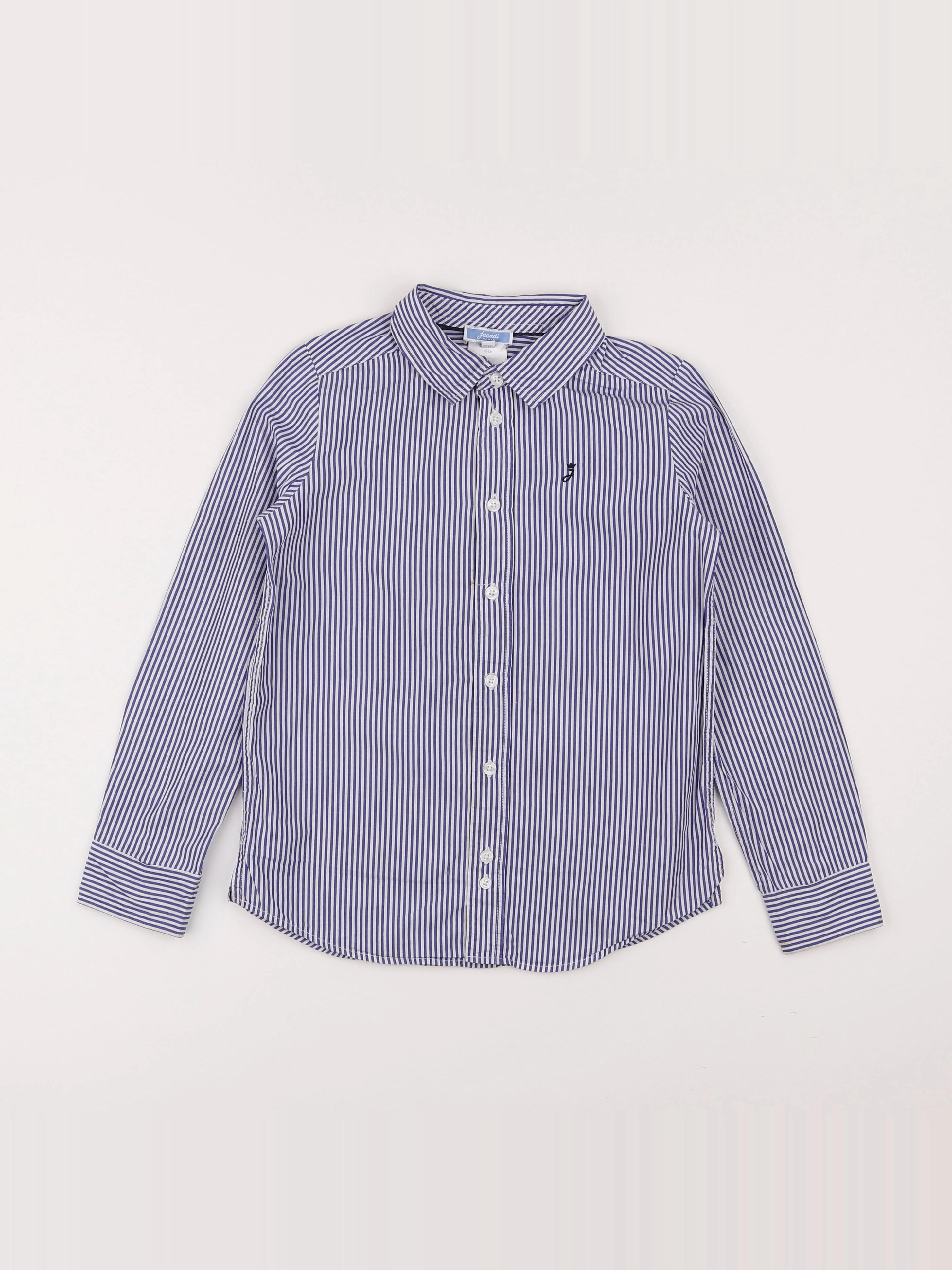 Jacadi - chemise blanc, bleu - 8 ans