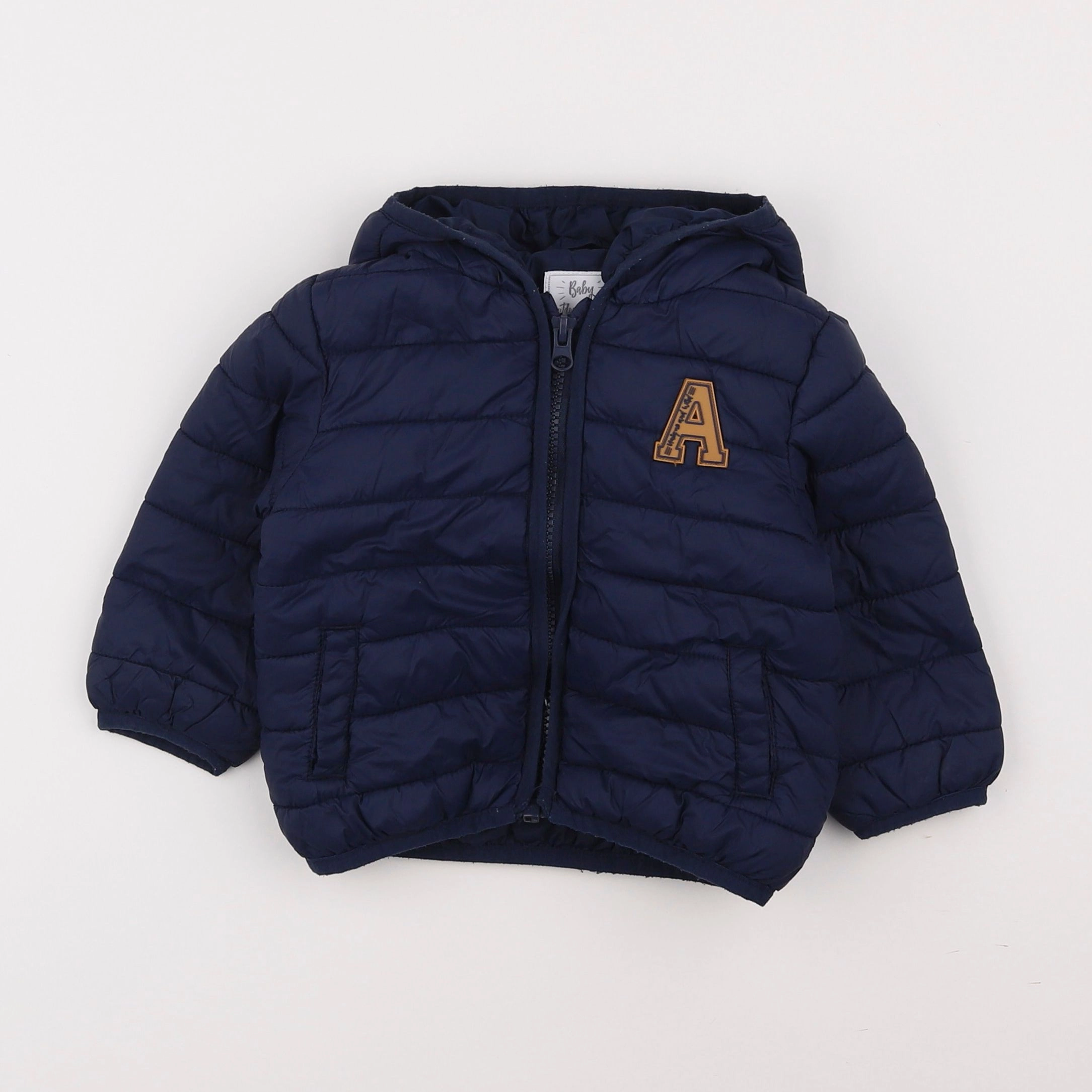 Vertbaudet - doudoune bleu - 12 mois