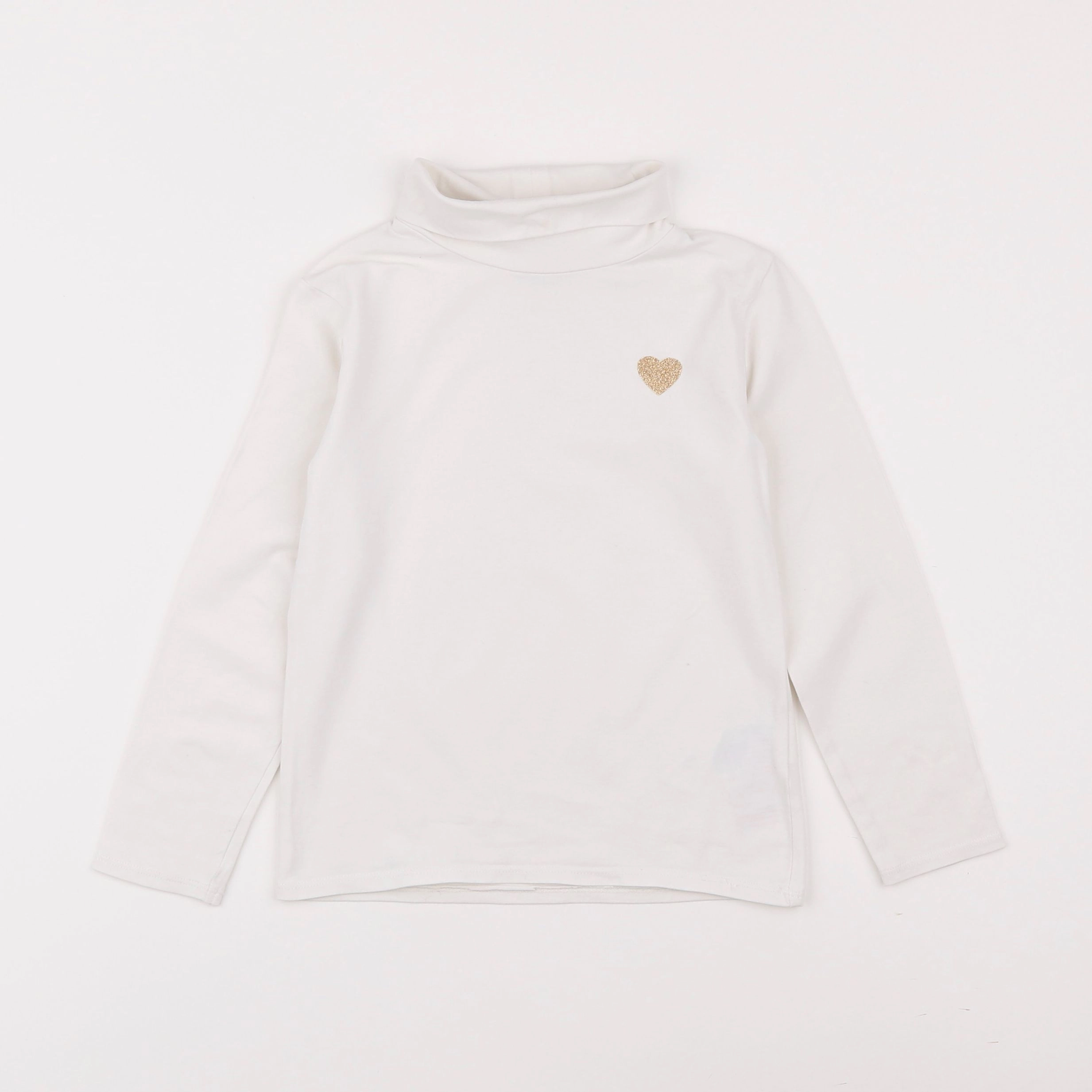 Vertbaudet - sous-pull blanc - 5 ans