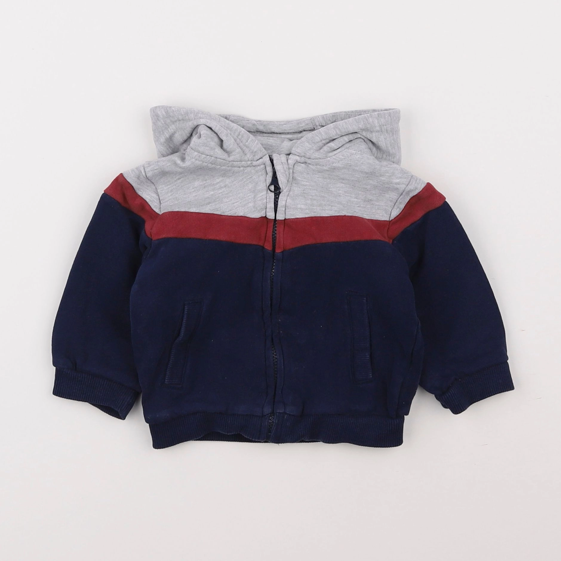 Vertbaudet - sweat bleu - 6 mois