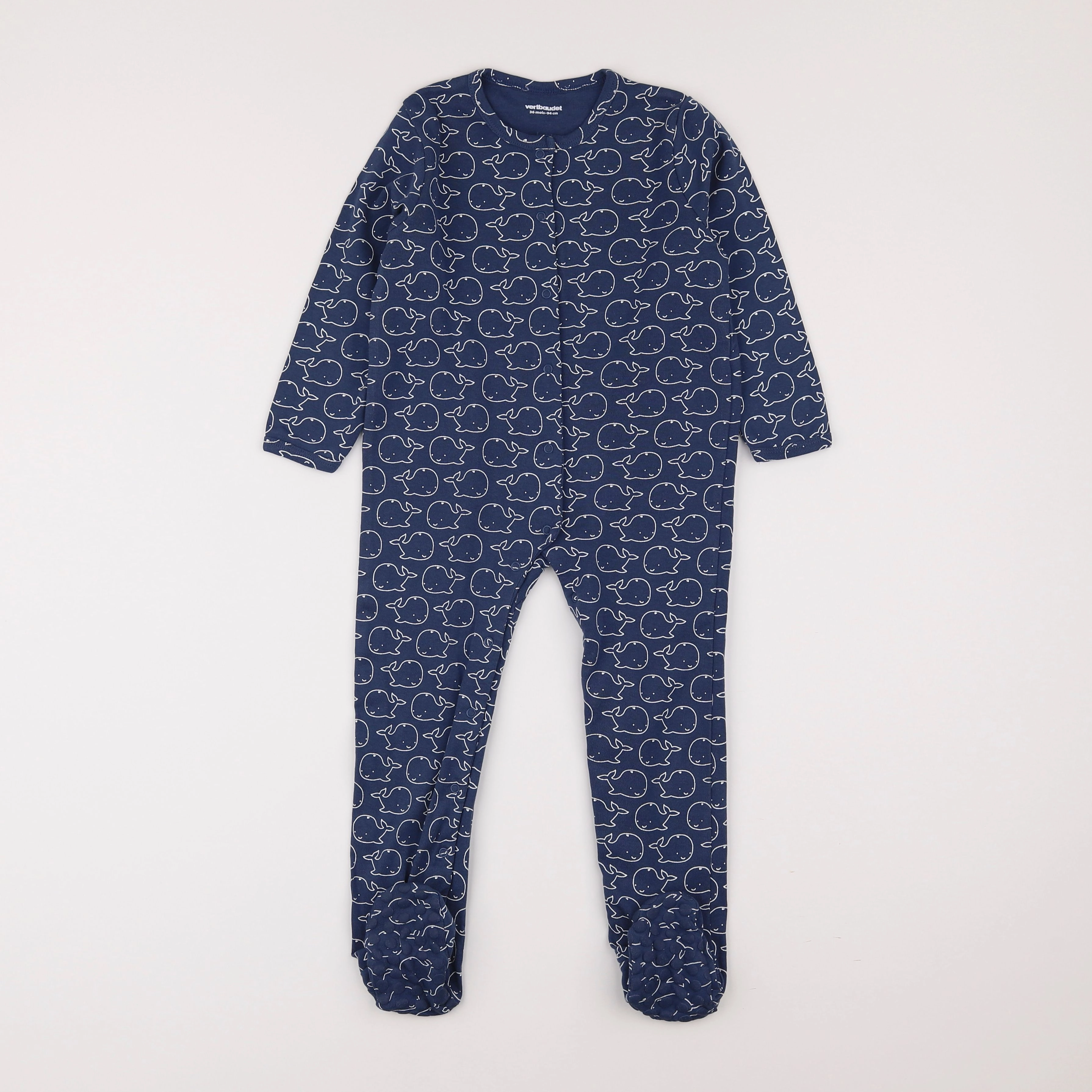 Vertbaudet - pyjama coton bleu - 3 ans