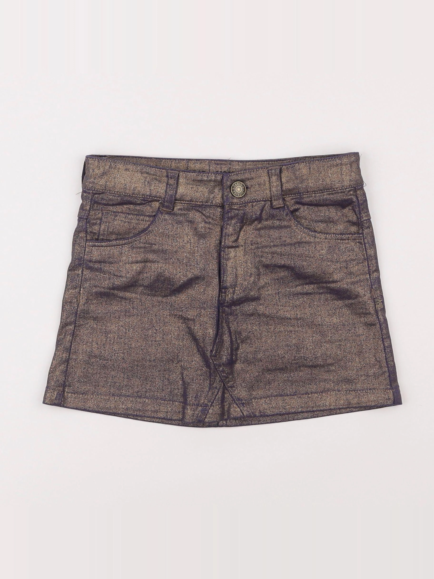 Zadig & Voltaire - jupe violet, or - 6 ans