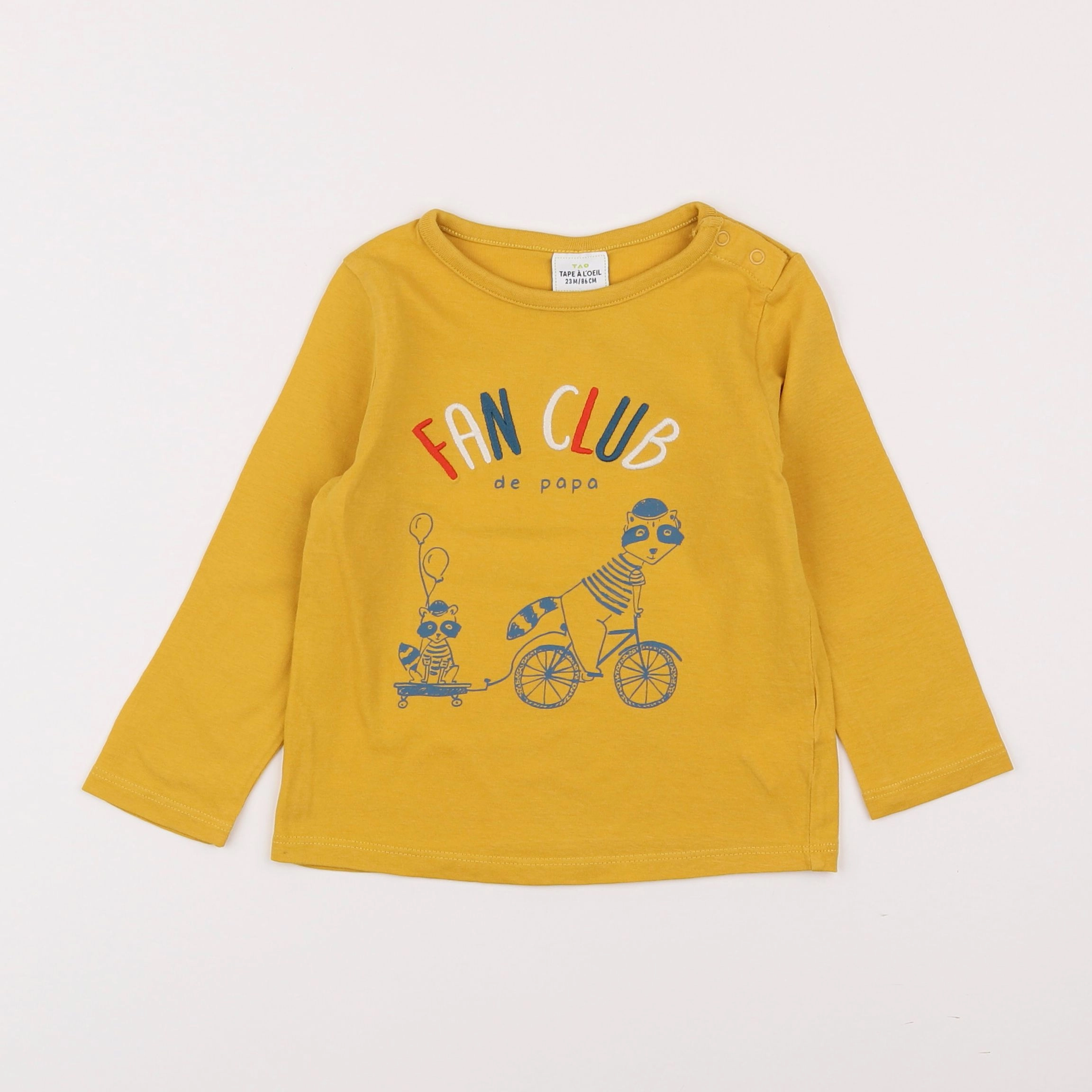 Tape à l'oeil - tee-shirt jaune - 2 ans