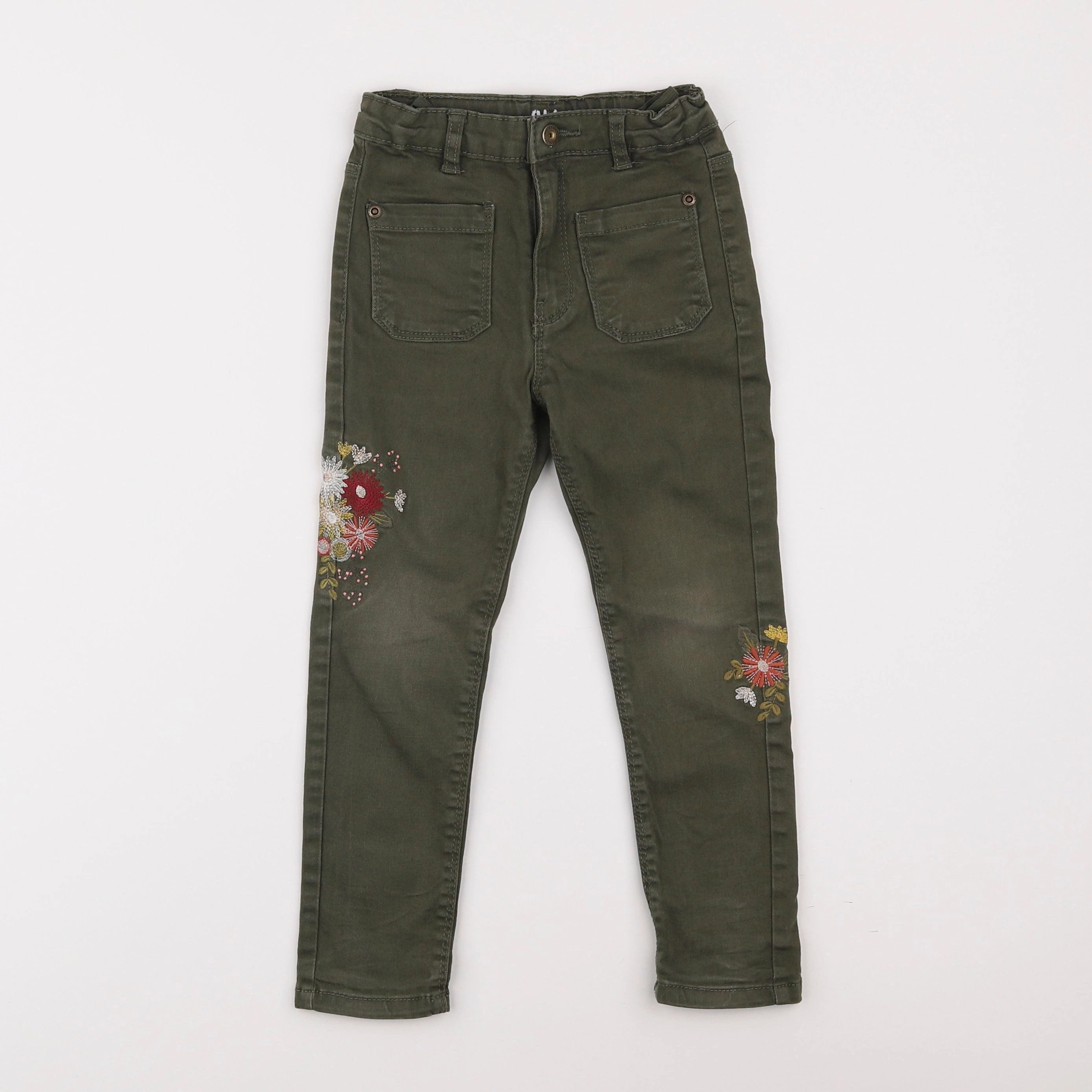 Vertbaudet - jegging vert - 4 ans