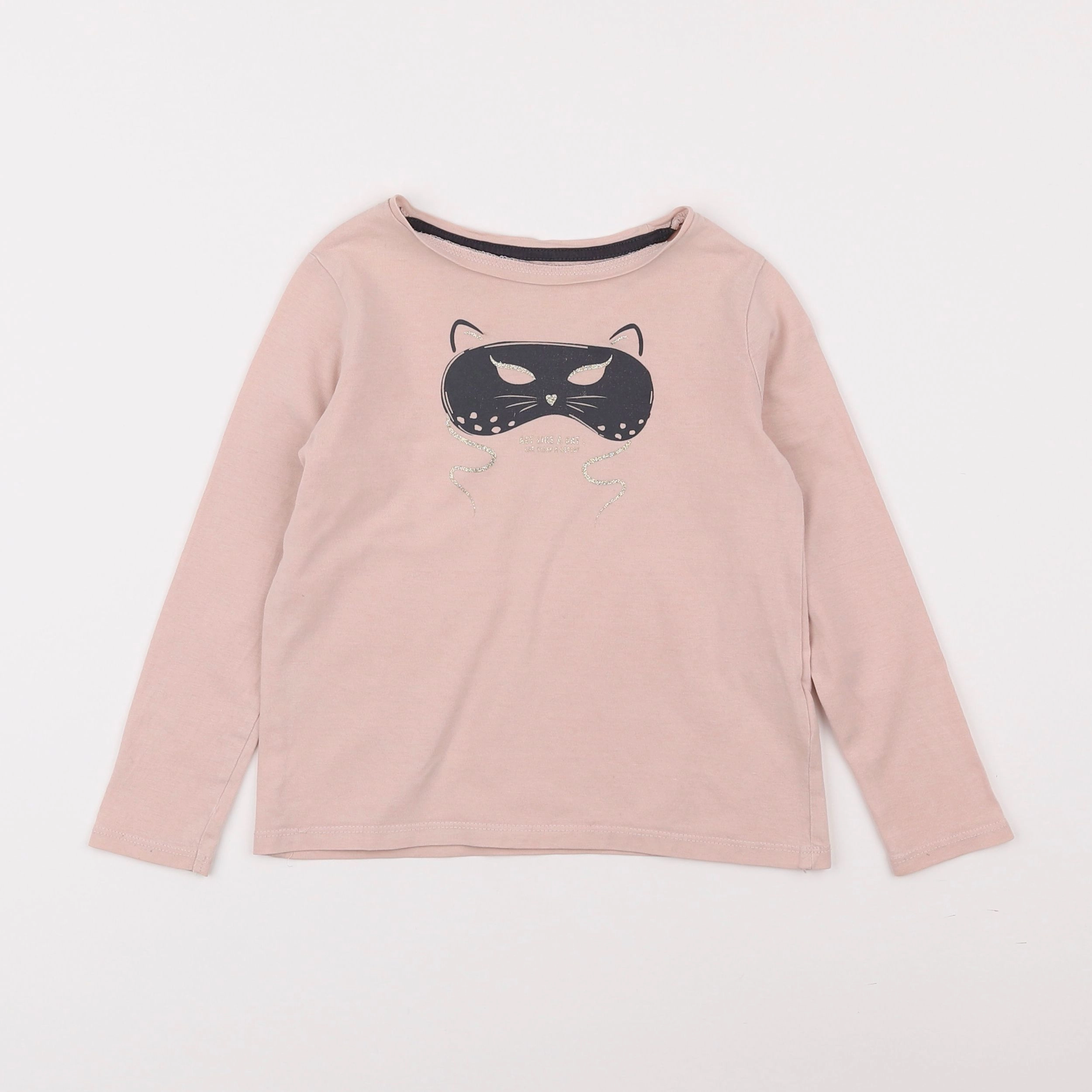 Vertbaudet - tee-shirt rose - 4 ans