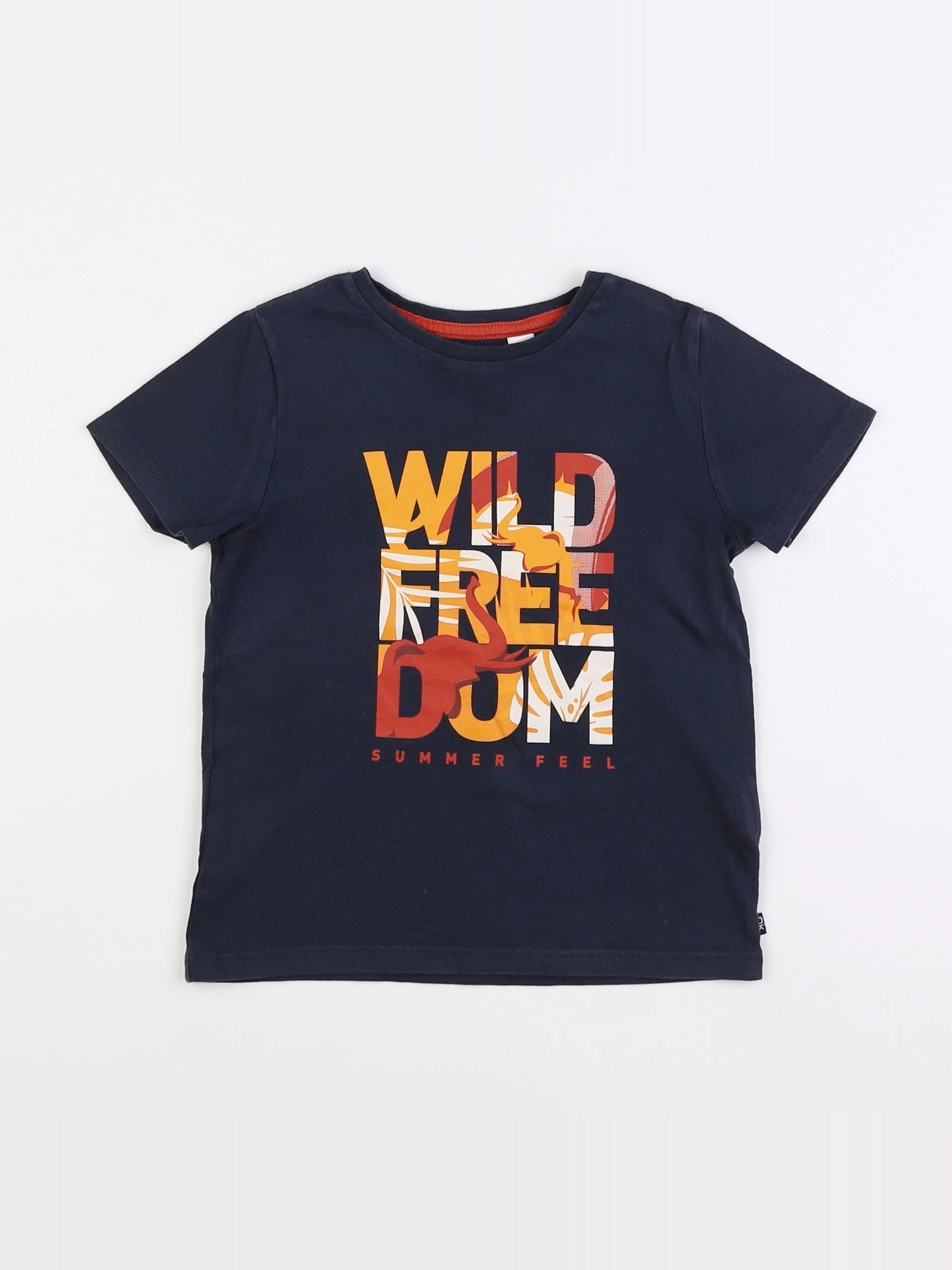 Okaidi - tee-shirt bleu - 4 ans